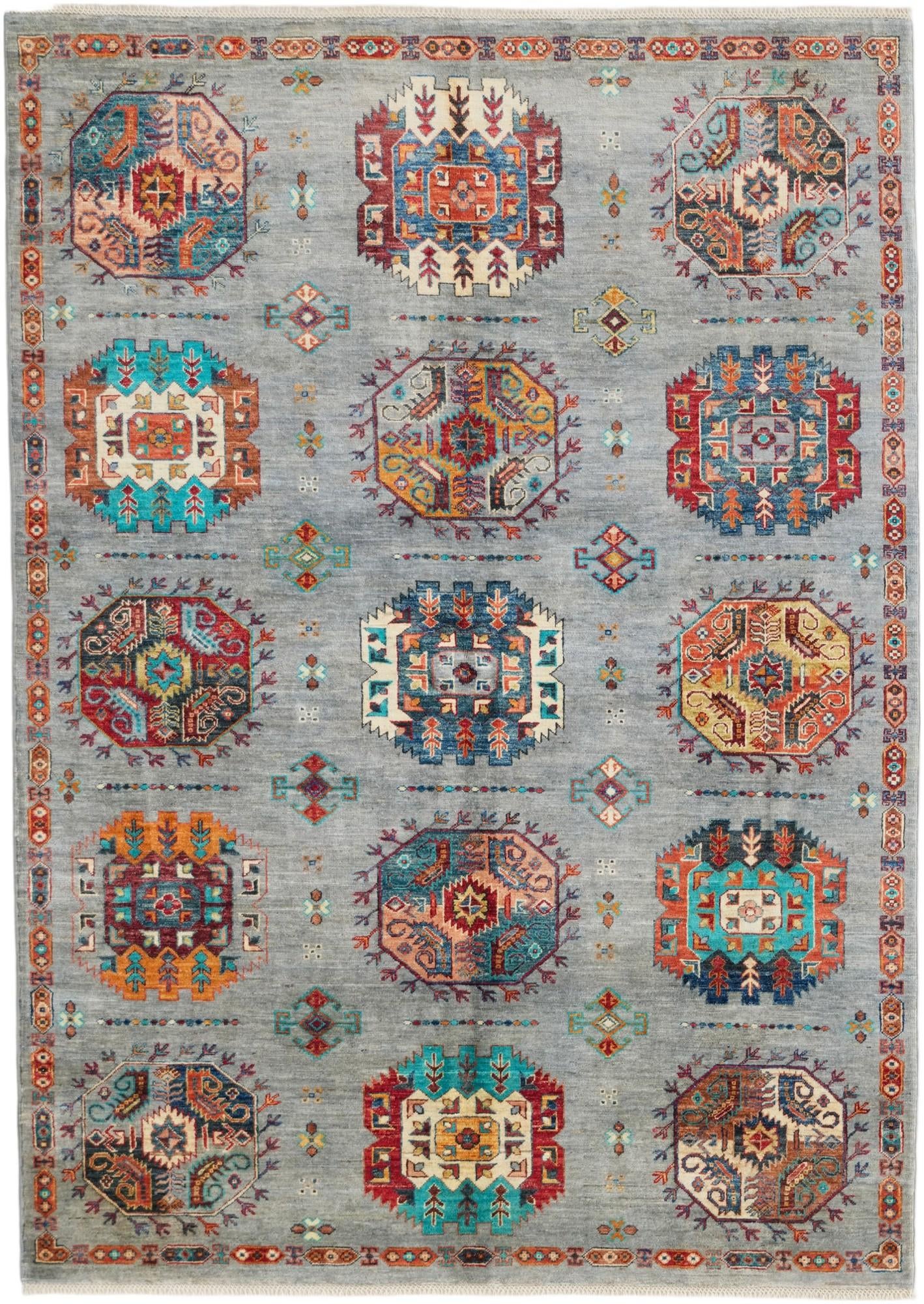 5' 10 x 8' 2 Hand Knotted Ariana Ziegler Rug
