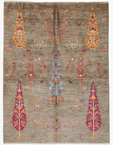 5' 9 x 7' 9 Hand Knotted Ariana Ziegler Rug