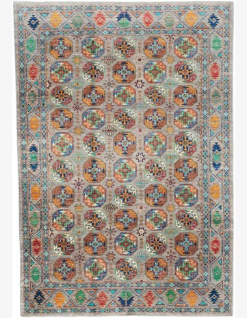 7' x 10' Hand Knotted Ariana Ziegler Rug