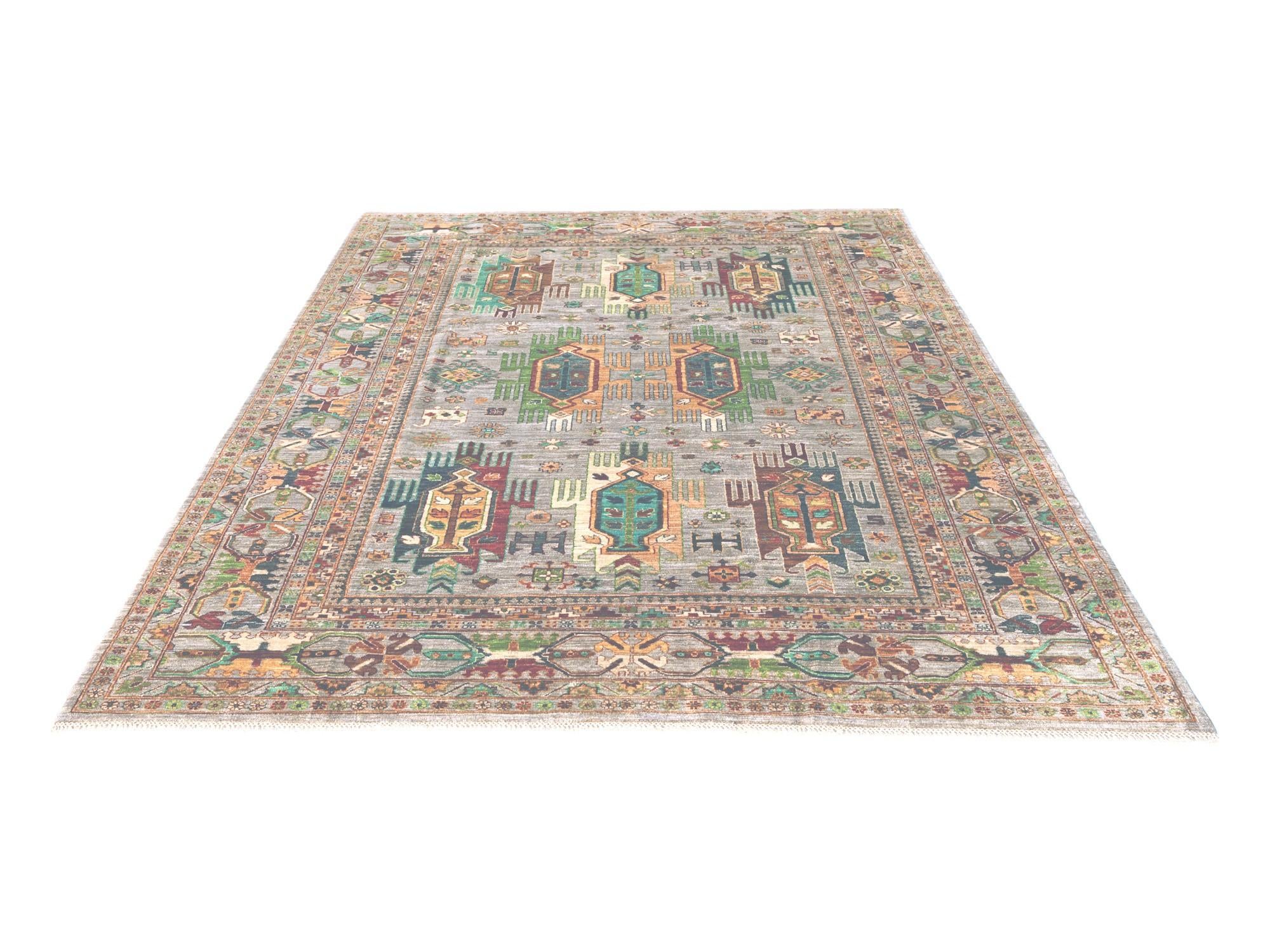 7' x 9' 10 Hand Knotted Ariana Ziegler Rug