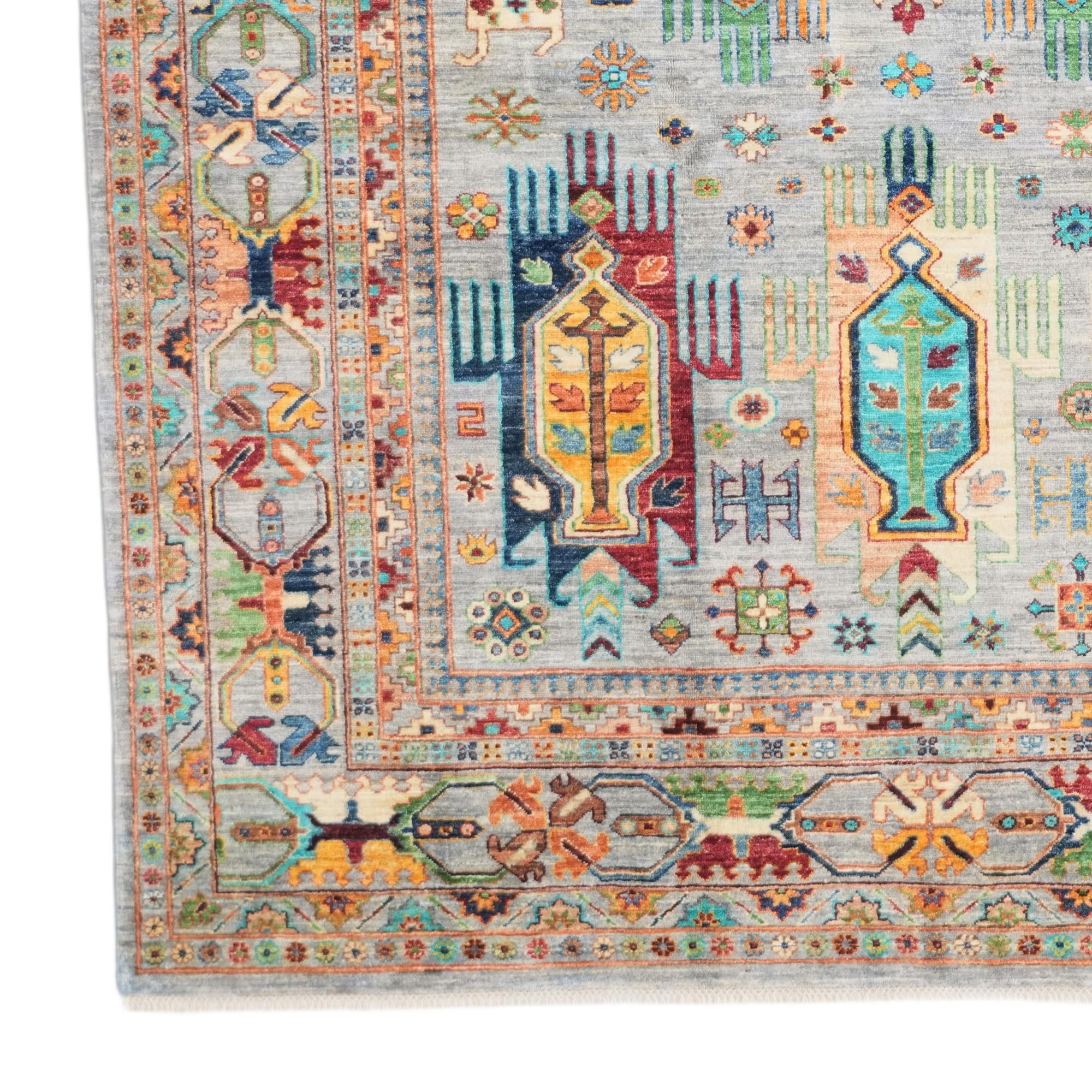 7' x 9' 10 Hand Knotted Ariana Ziegler Rug