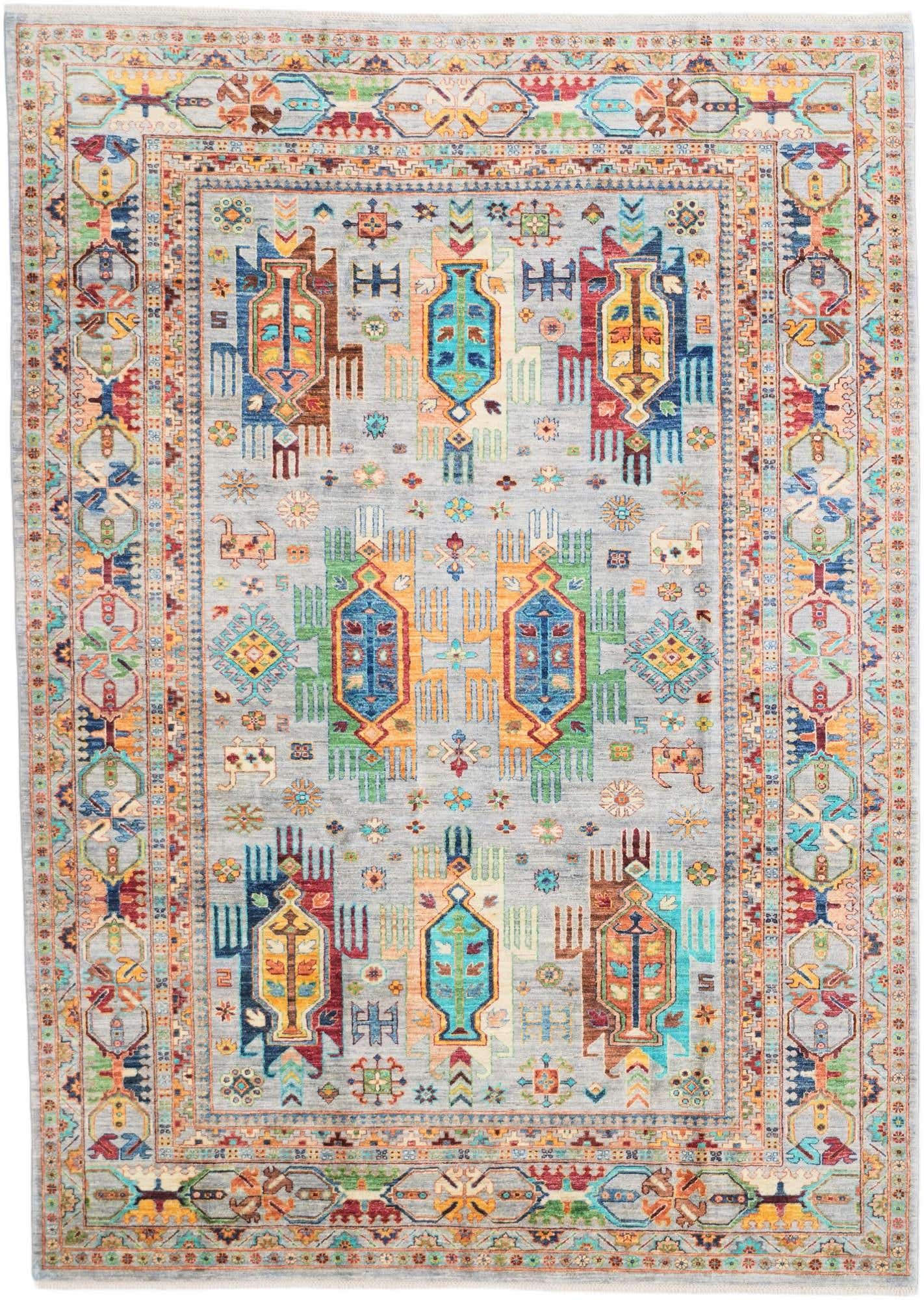 7' x 9' 10 Hand Knotted Ariana Ziegler Rug
