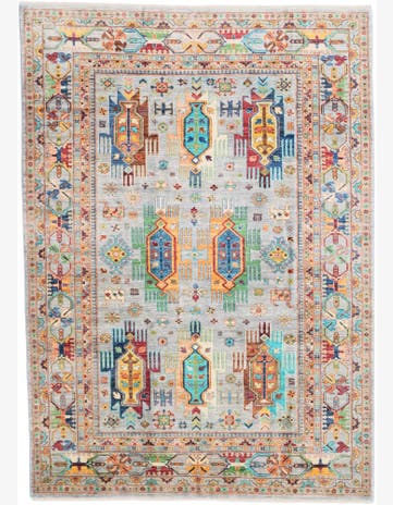 7' x 9' 10 Hand Knotted Ariana Ziegler Rug