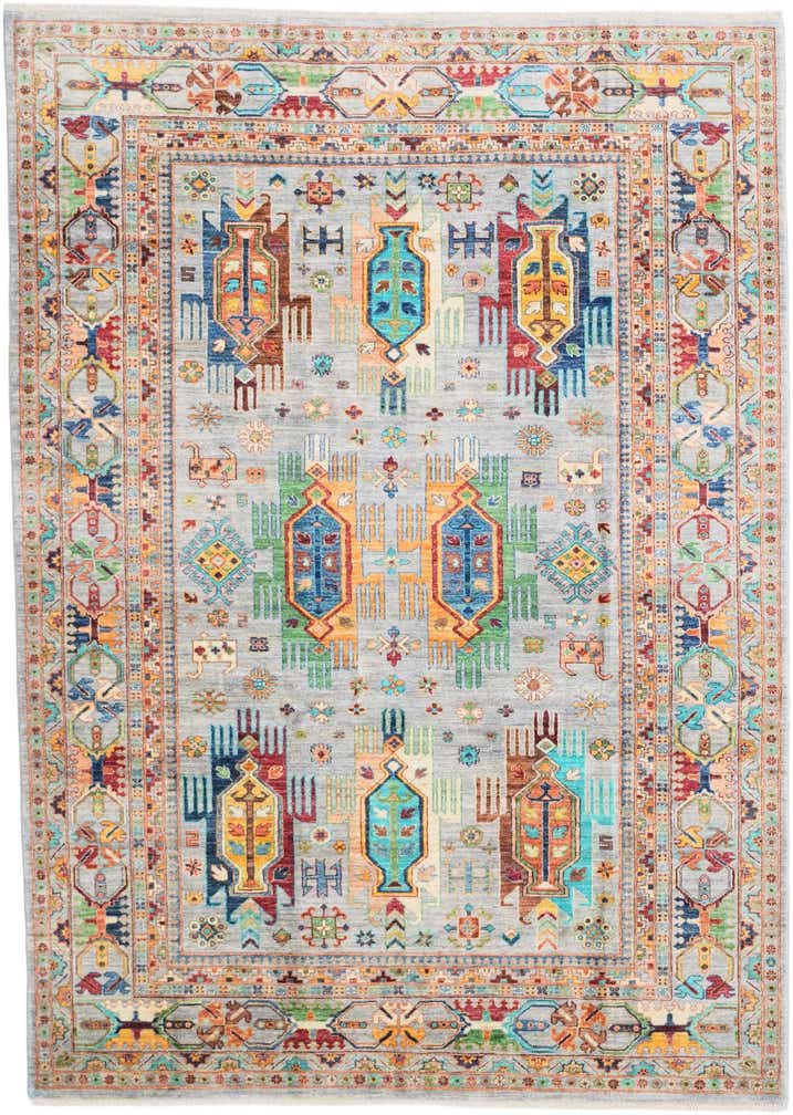 7' x 9' 10 Hand Knotted Ariana Ziegler Rug