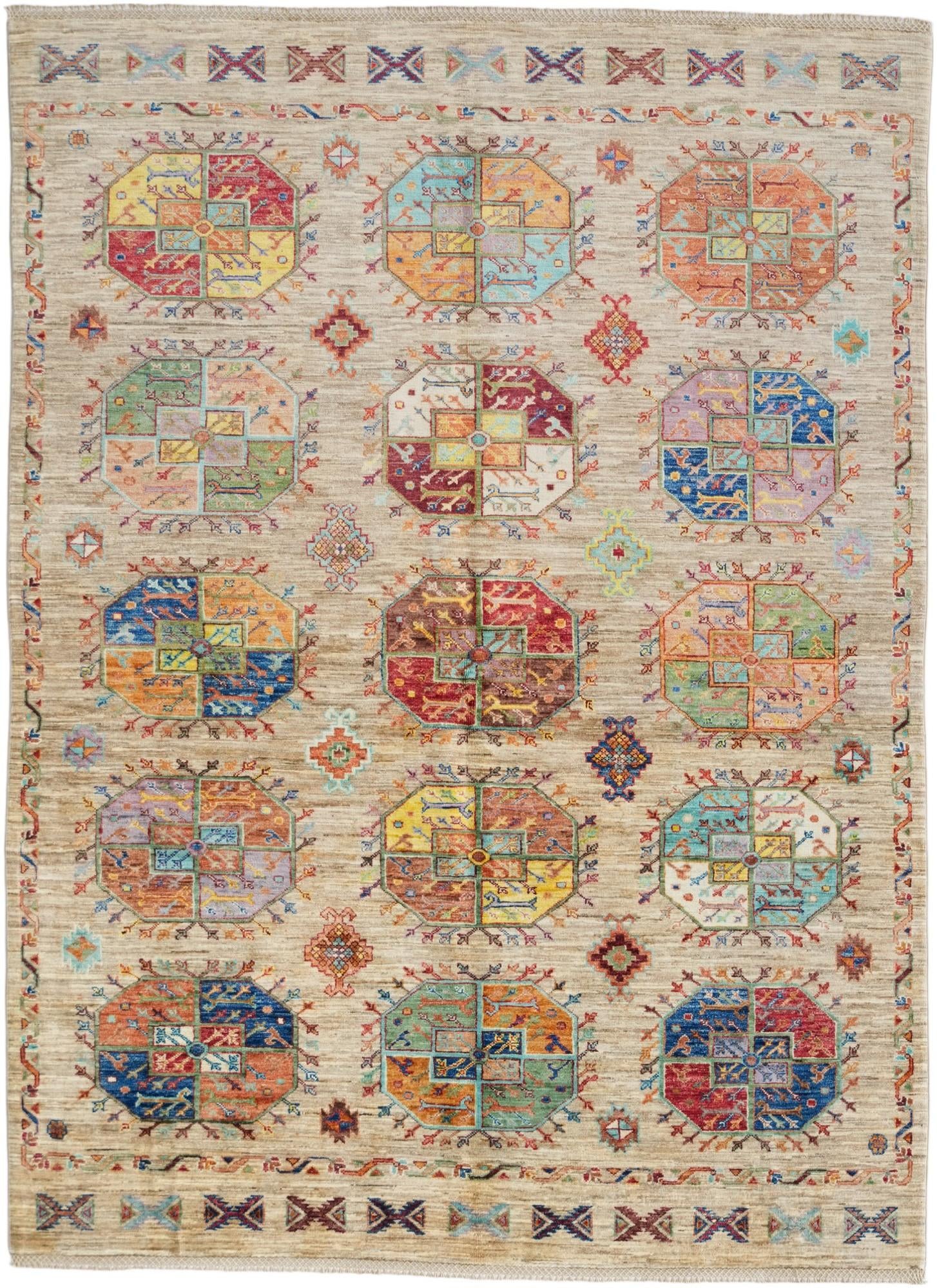 5' 9 x 7' 11 Hand Knotted Ariana Ziegler Rug