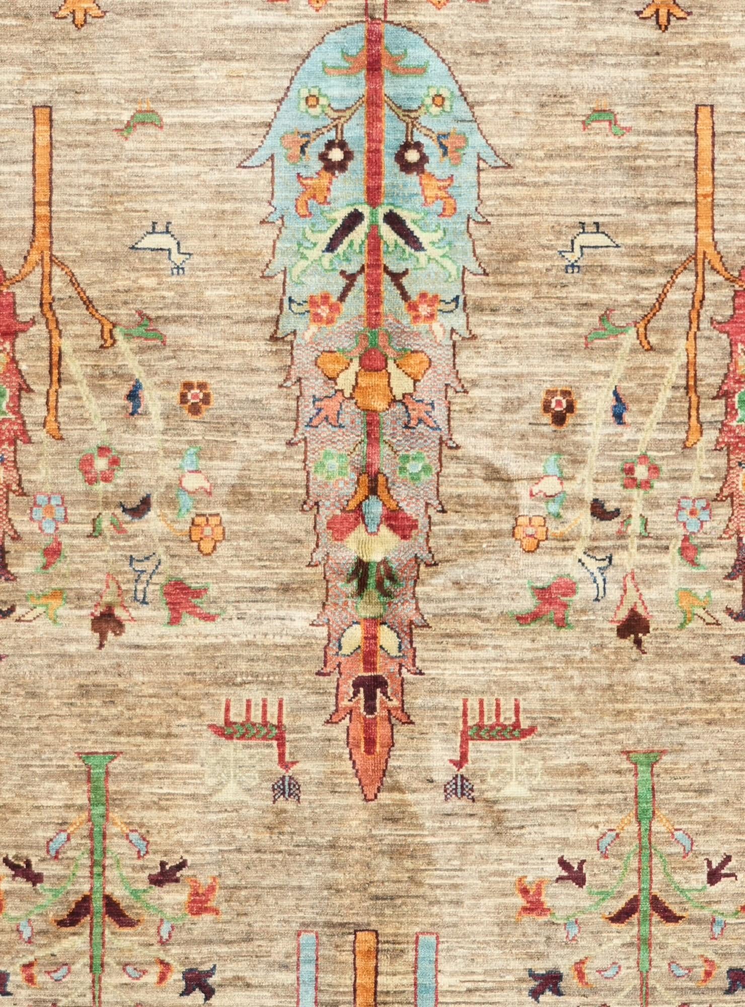 5' 8 x 8' 3 Hand Knotted Ariana Ziegler Rug
