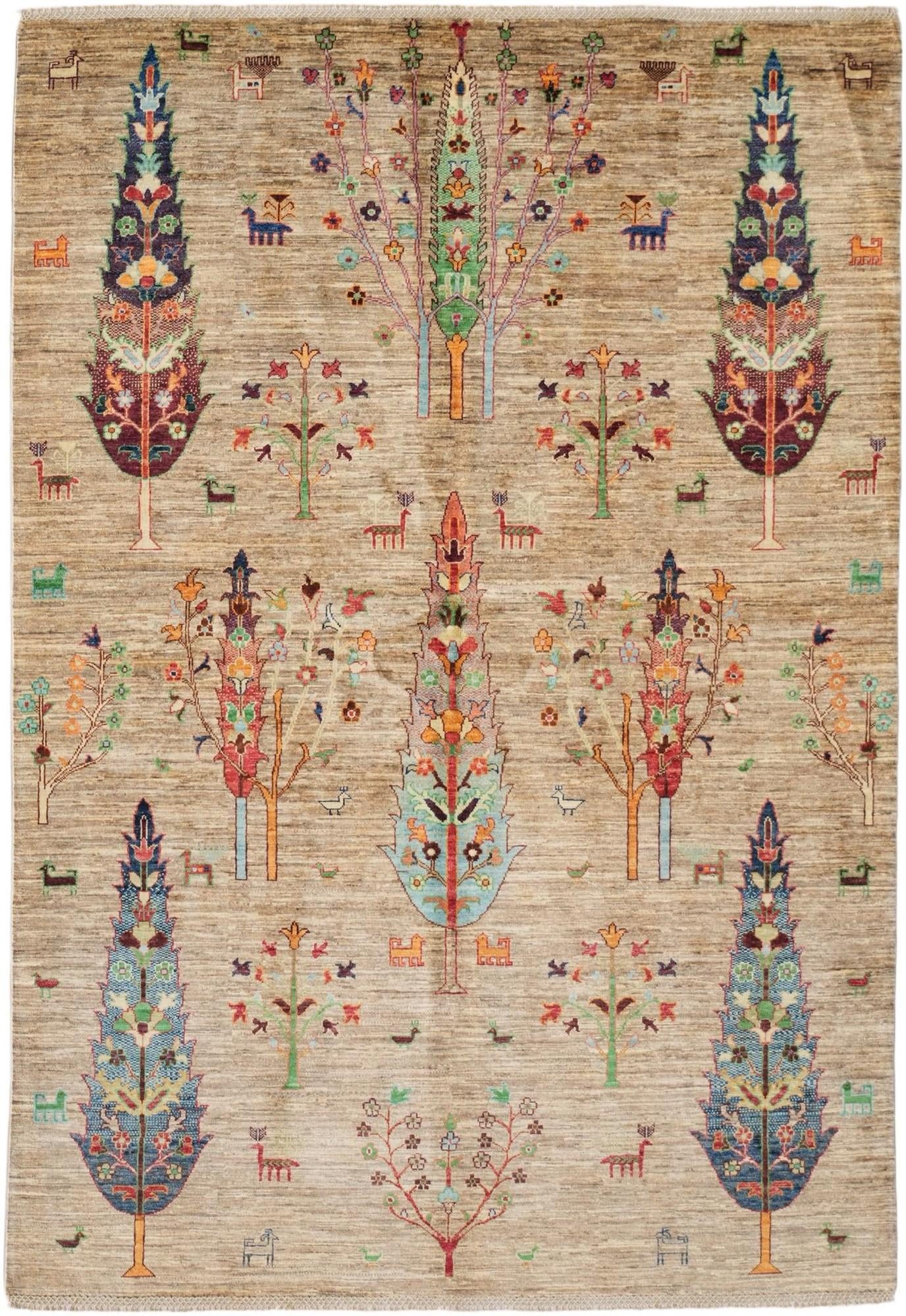 5' 8 x 8' 3 Hand Knotted Ariana Ziegler Rug