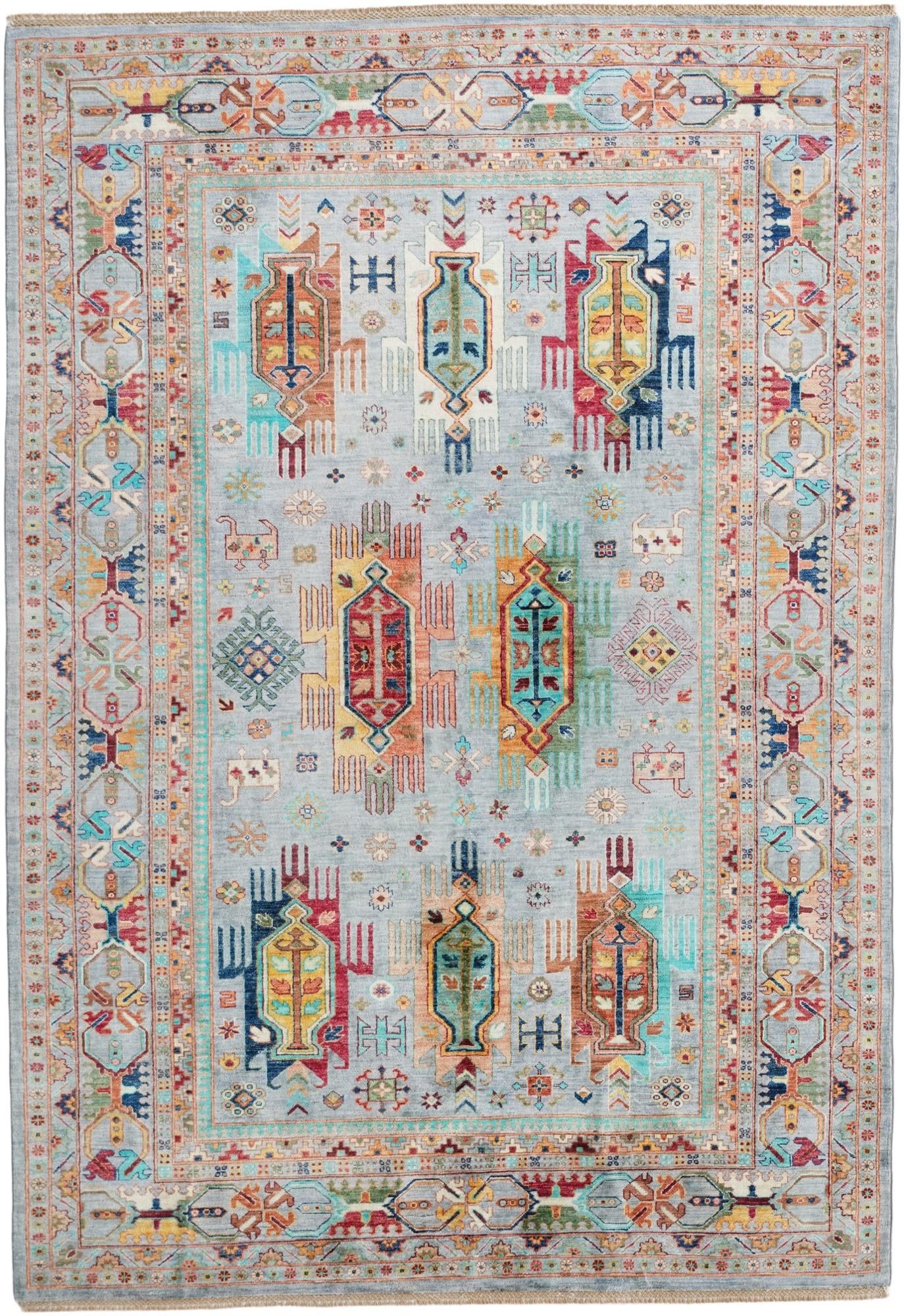 6' 9 x 9' 11 Hand Knotted Ariana Ziegler Rug