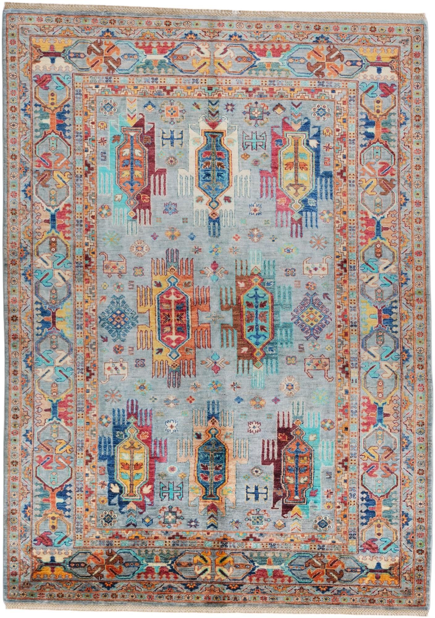 5' 11 x 8' 5 Hand Knotted Ariana Ziegler Rug