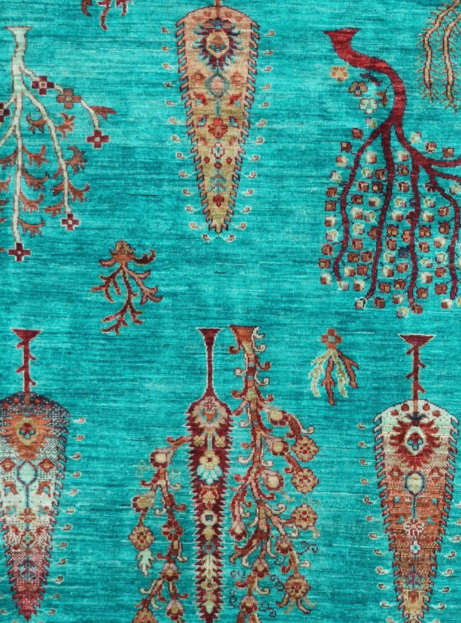 6' 11 x 9' 11 Hand Knotted Ariana Ziegler Rug