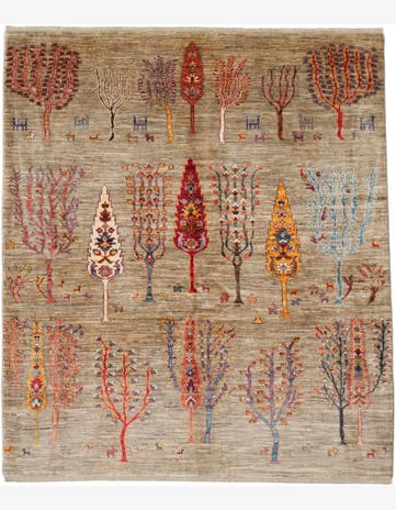 6' x 6' 11 Hand Knotted Ariana Ziegler Rug