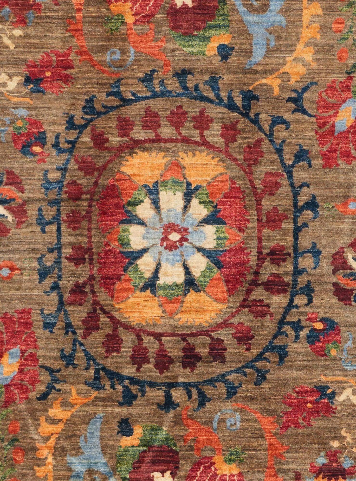 7' x 9' 8 Hand Knotted Ariana Ziegler Rug