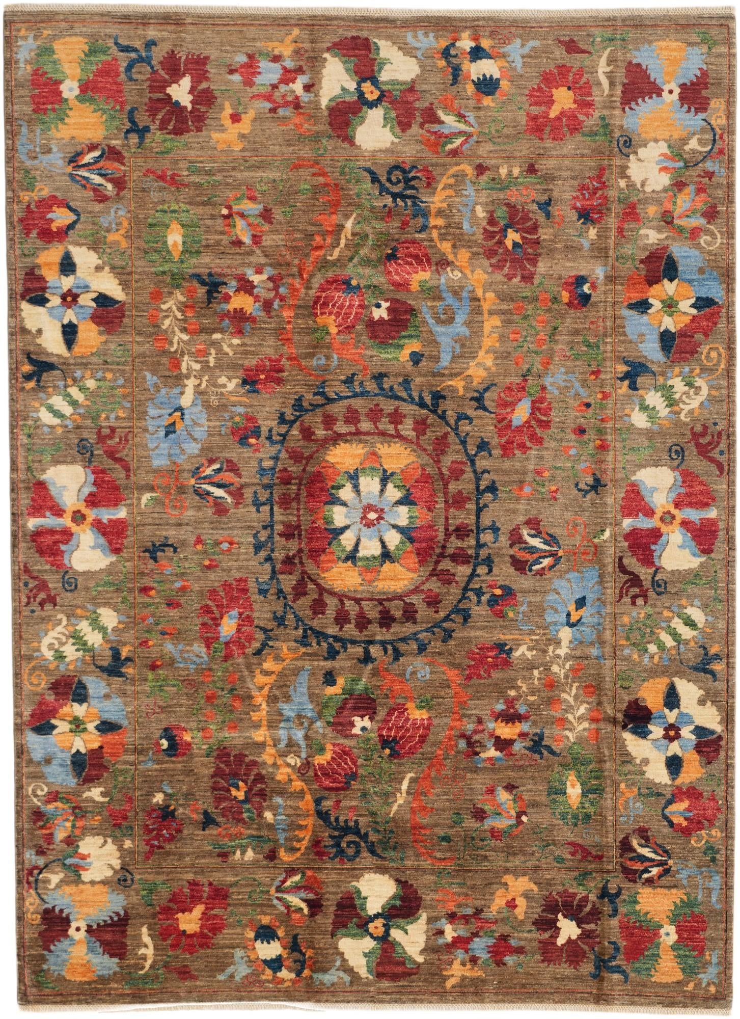 7' x 9' 8 Hand Knotted Ariana Ziegler Rug