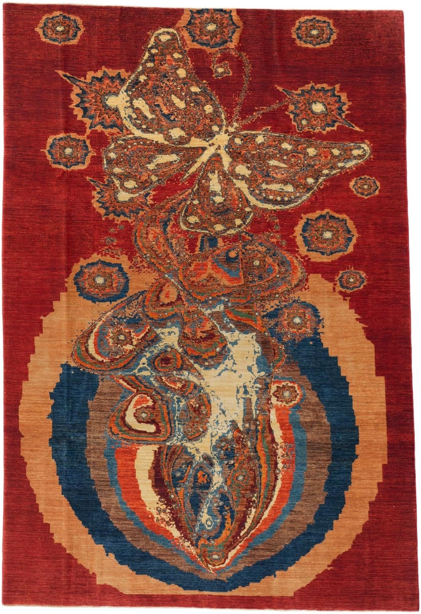 6' 8 x 9' 8 Hand Knotted Ariana Ziegler Rug
