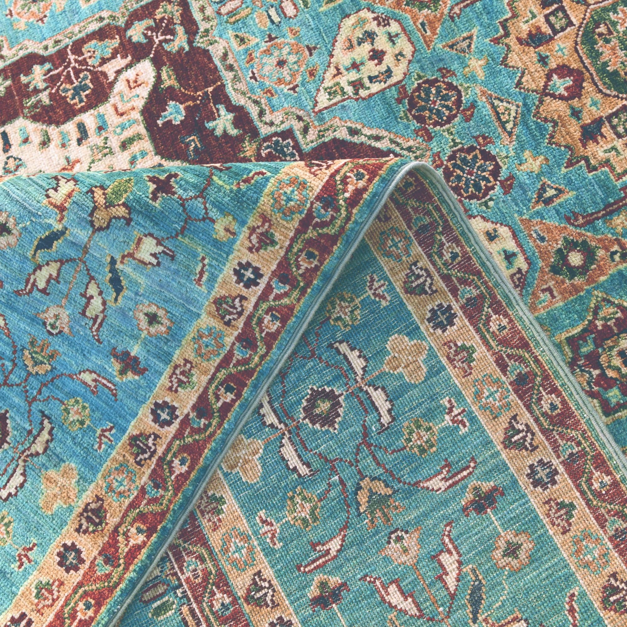 6' 11 x 10' Hand Knotted Ariana Ziegler Rug