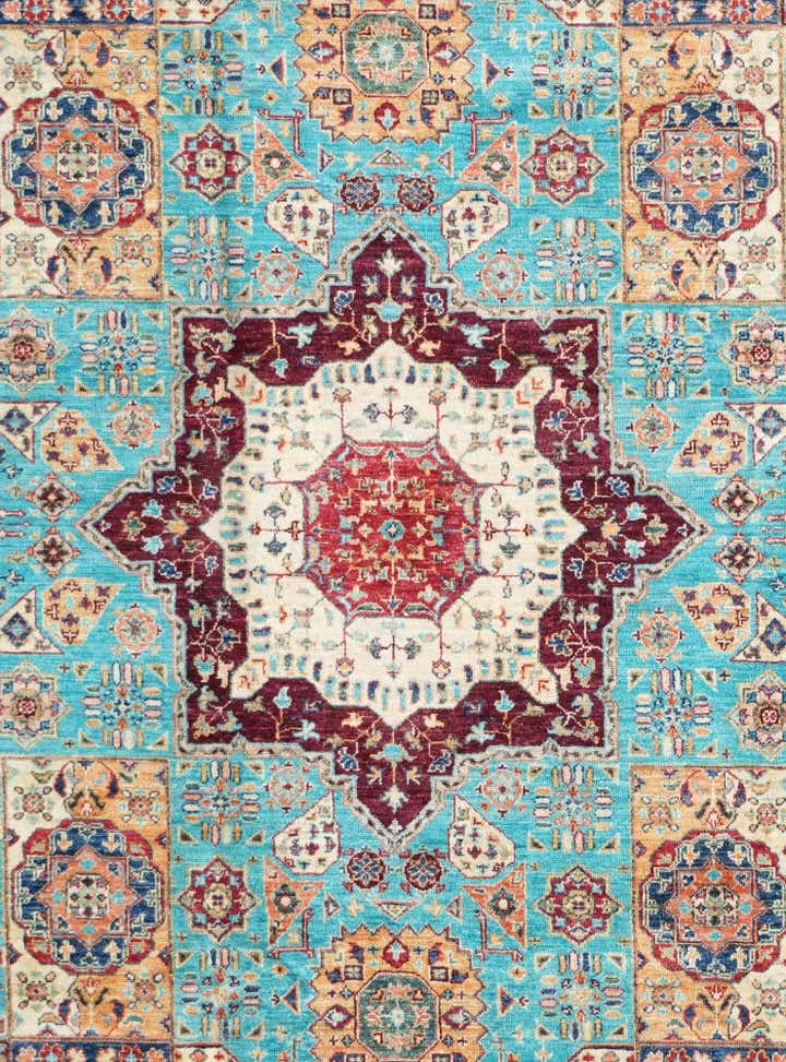 6' 11 x 10' Hand Knotted Ariana Ziegler Rug