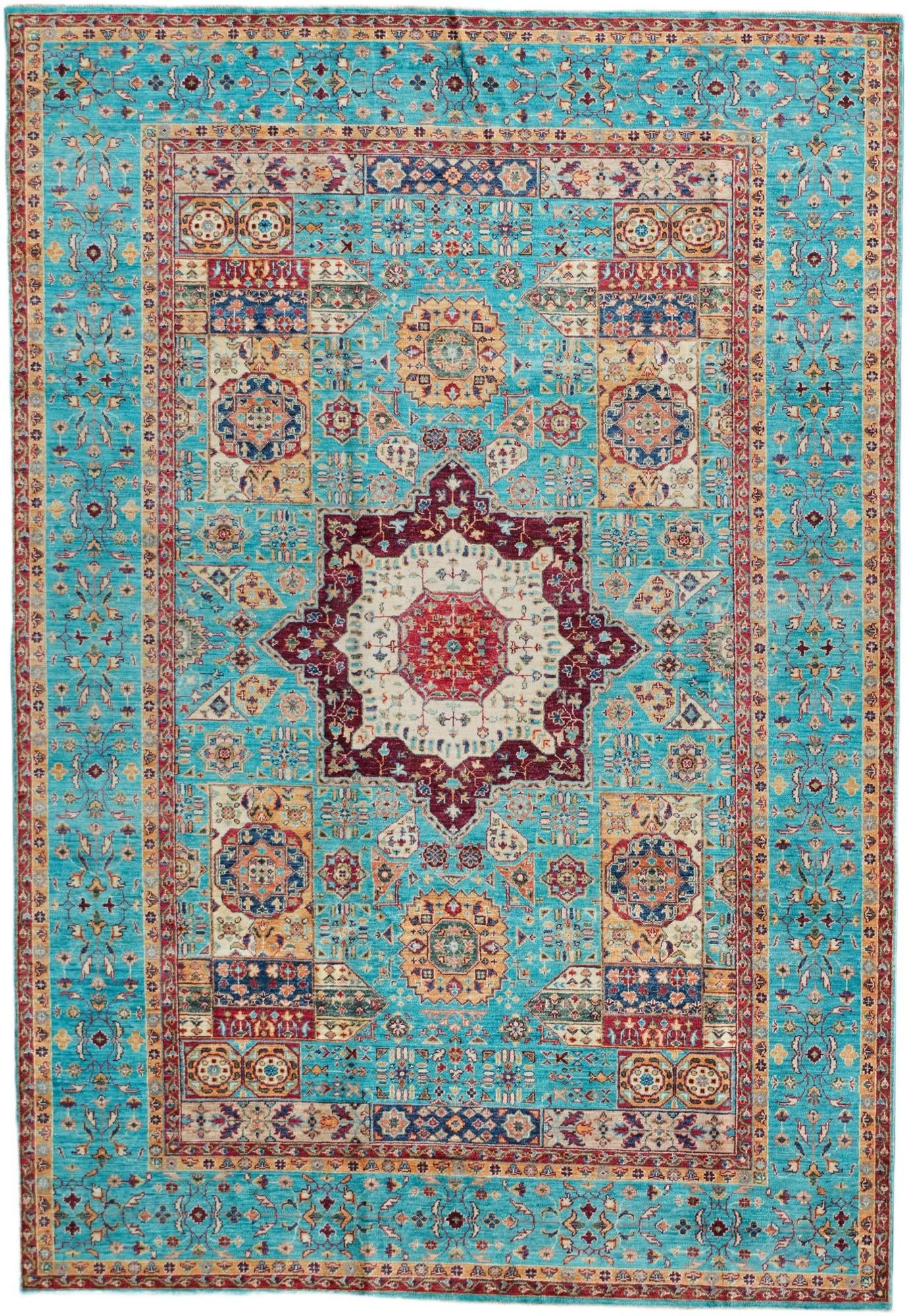 6' 11 x 10' Hand Knotted Ariana Ziegler Rug