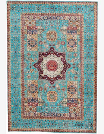 6' 11 x 10' Hand Knotted Ariana Ziegler Rug