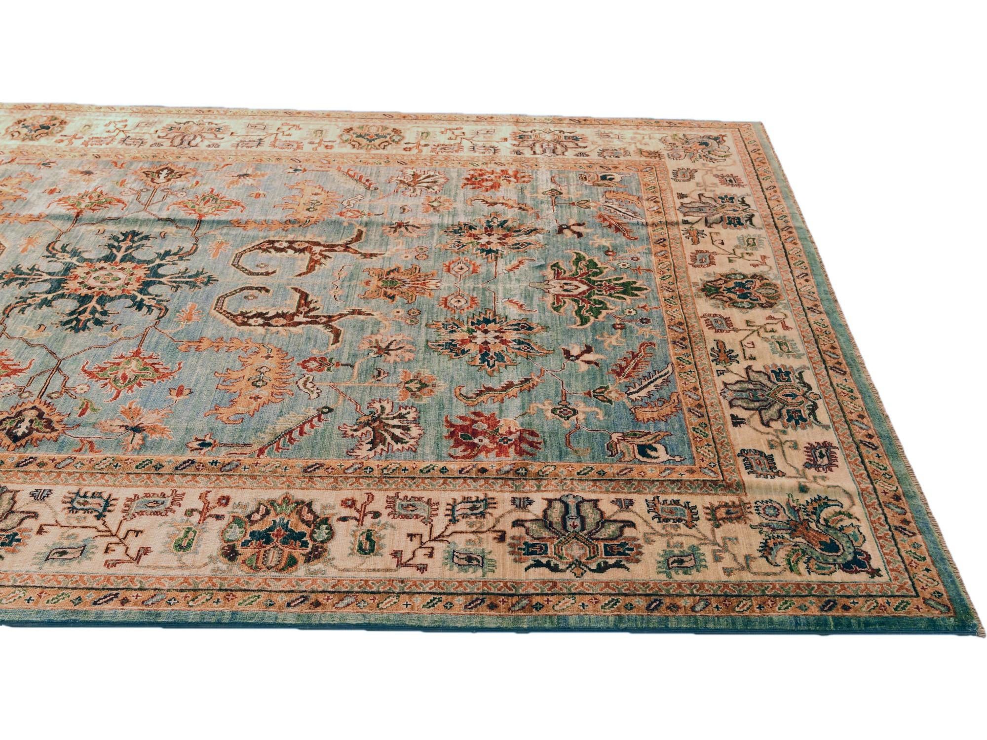 6' 9 x 9' 11 Hand Knotted Ariana Ziegler Rug