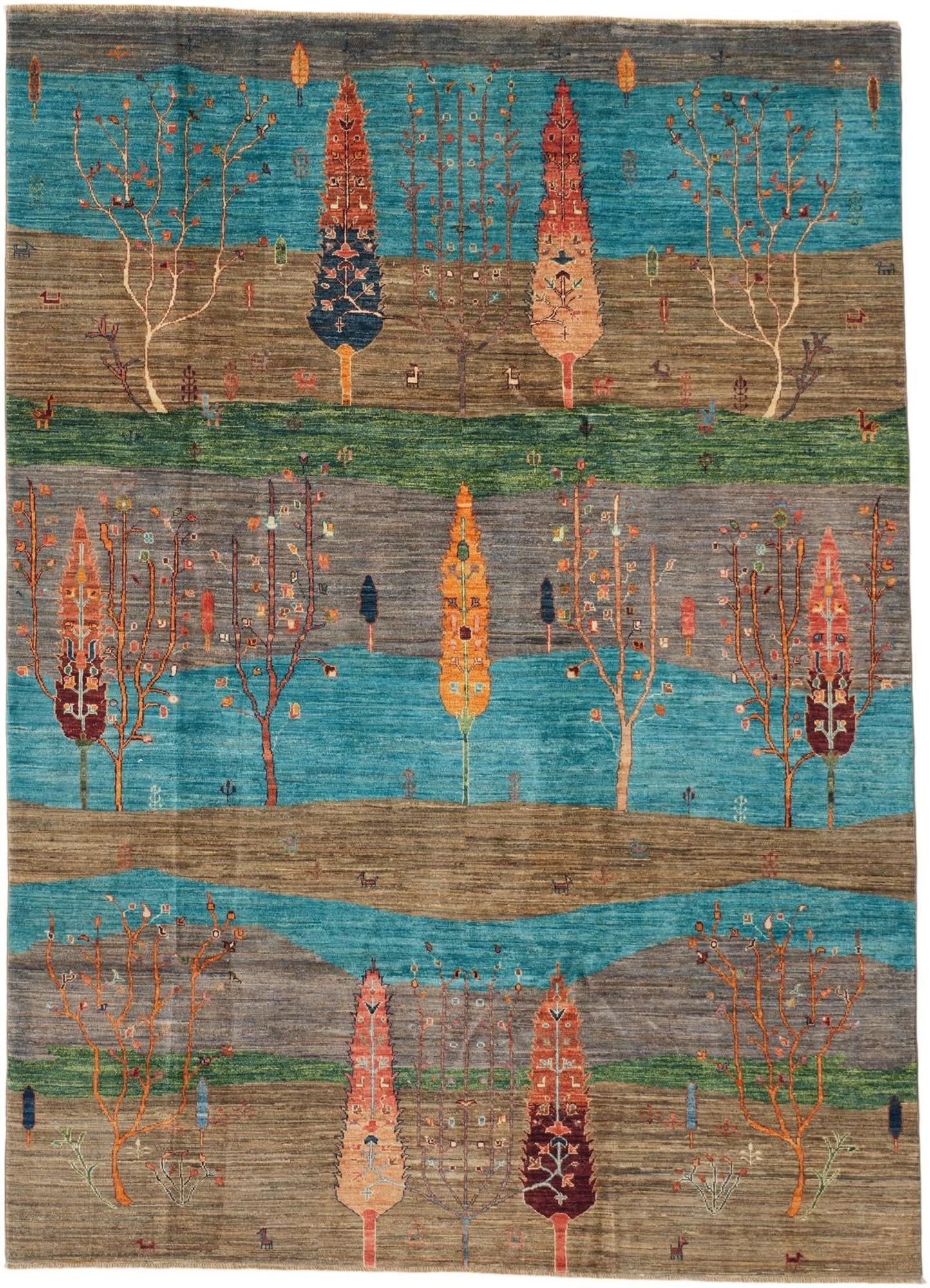 6' 11 x 9' 8 Hand Knotted Ariana Ziegler Rug