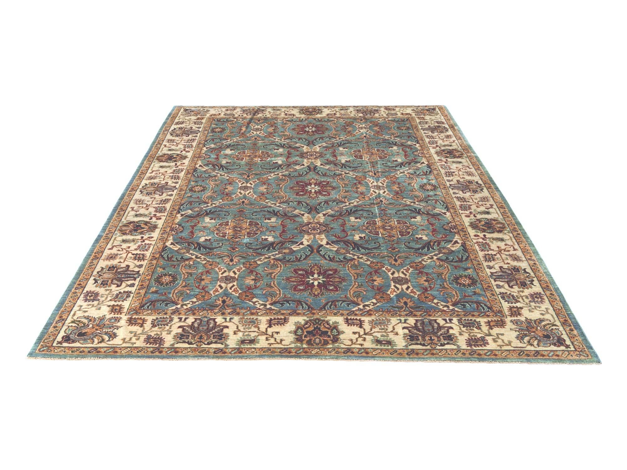7' 1 x 9' 11 Hand Knotted Ariana Ziegler Rug
