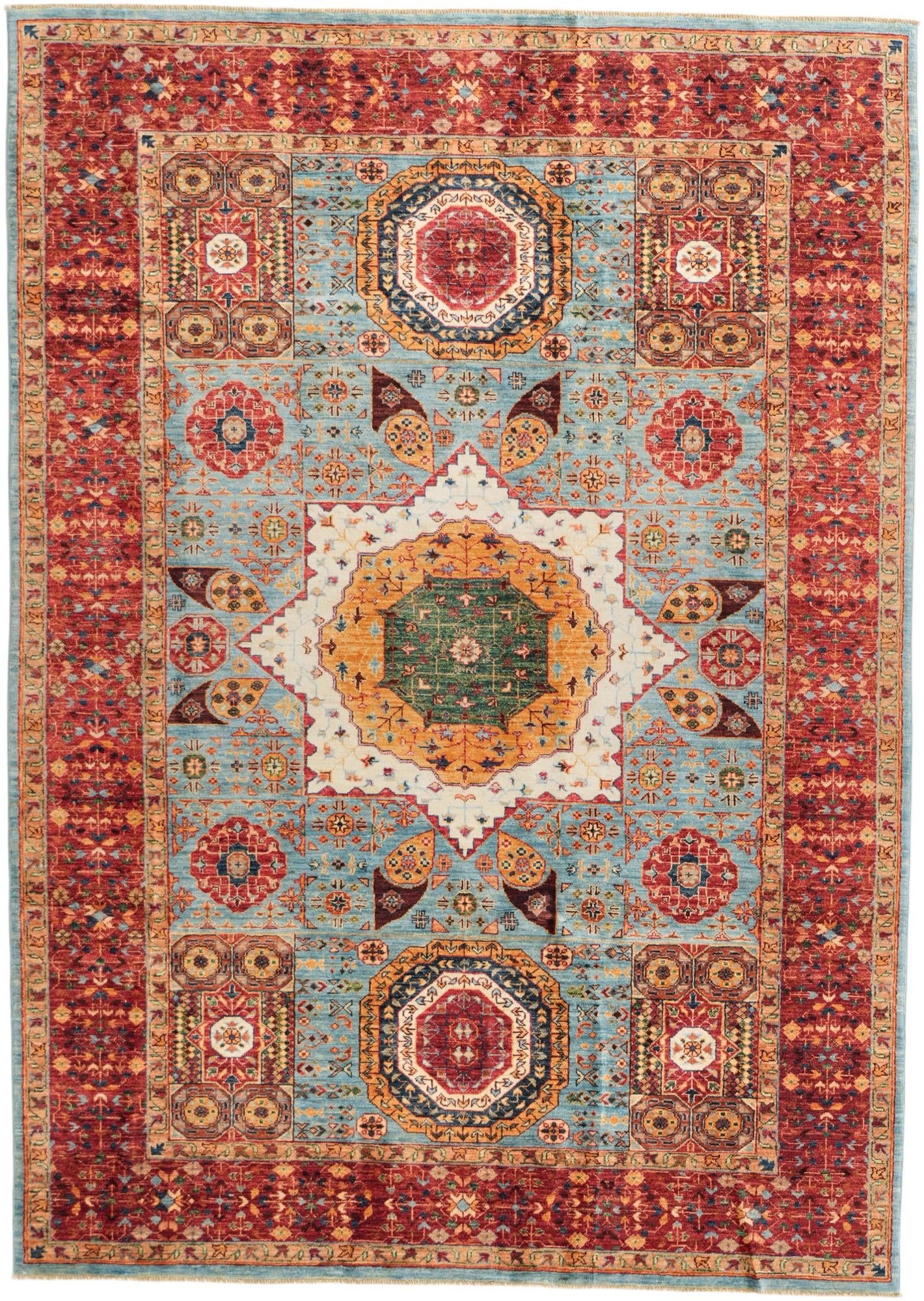 6' 5 x 9' Hand Knotted Ariana Ziegler Rug