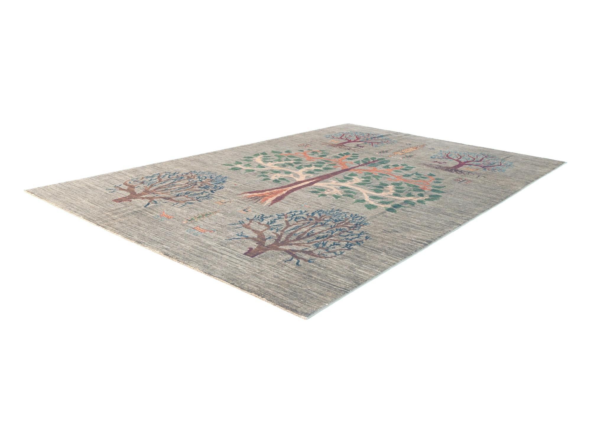 6' x 9' 4 Hand Knotted Ariana Ziegler Rug