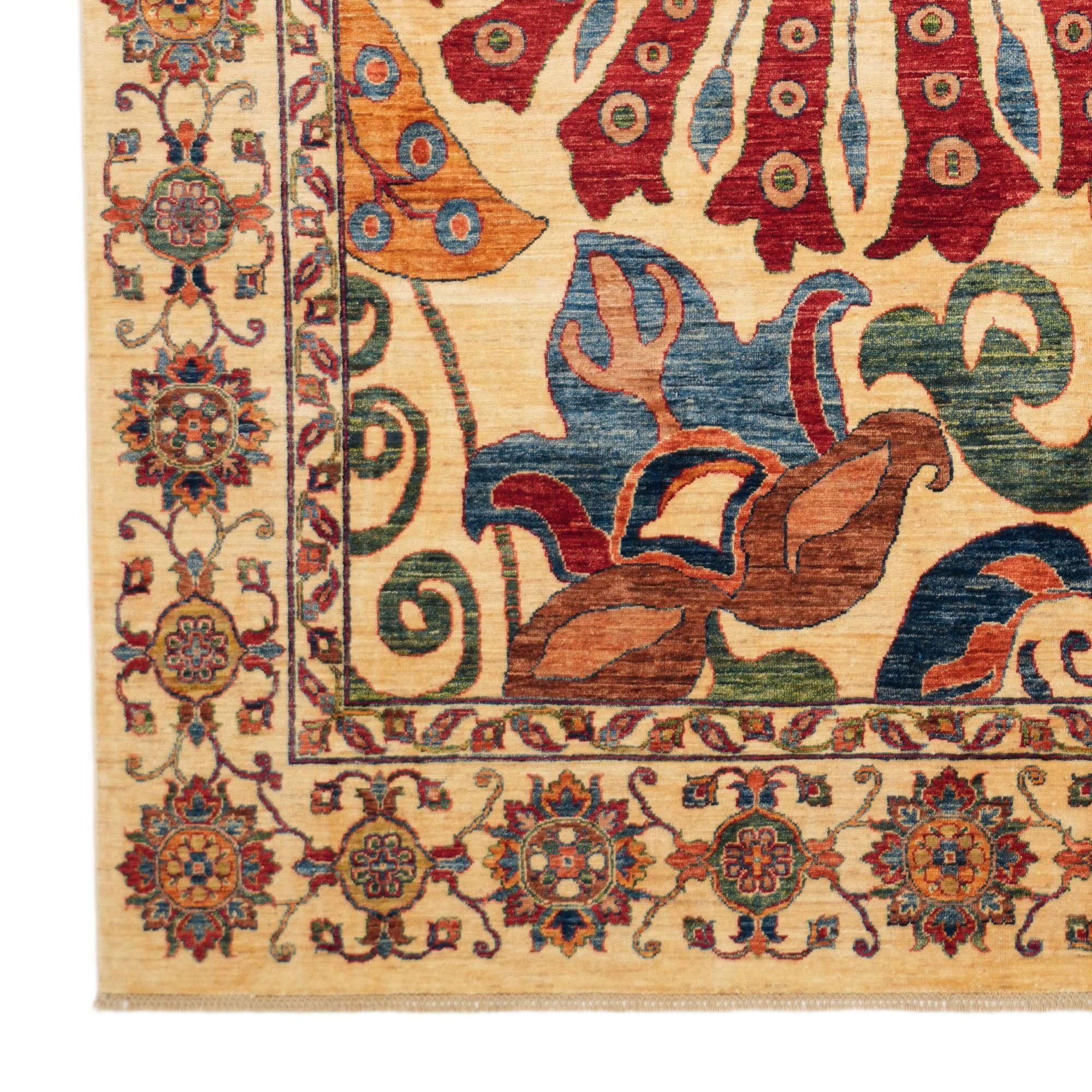 7' x 9' 11 Hand Knotted Ariana Ziegler Rug