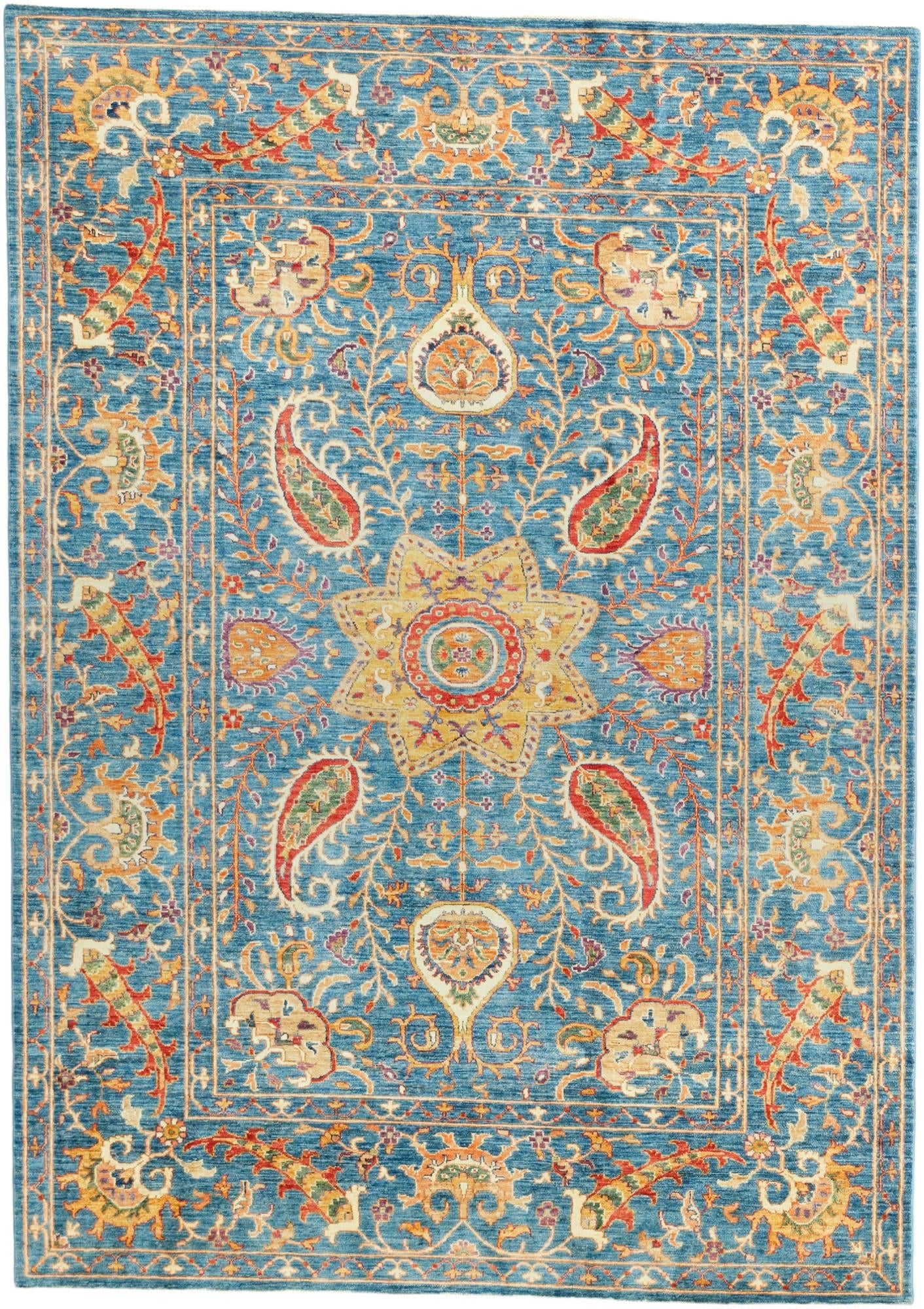 6' 10 x 9' 8 Hand Knotted Ariana Ziegler Rug