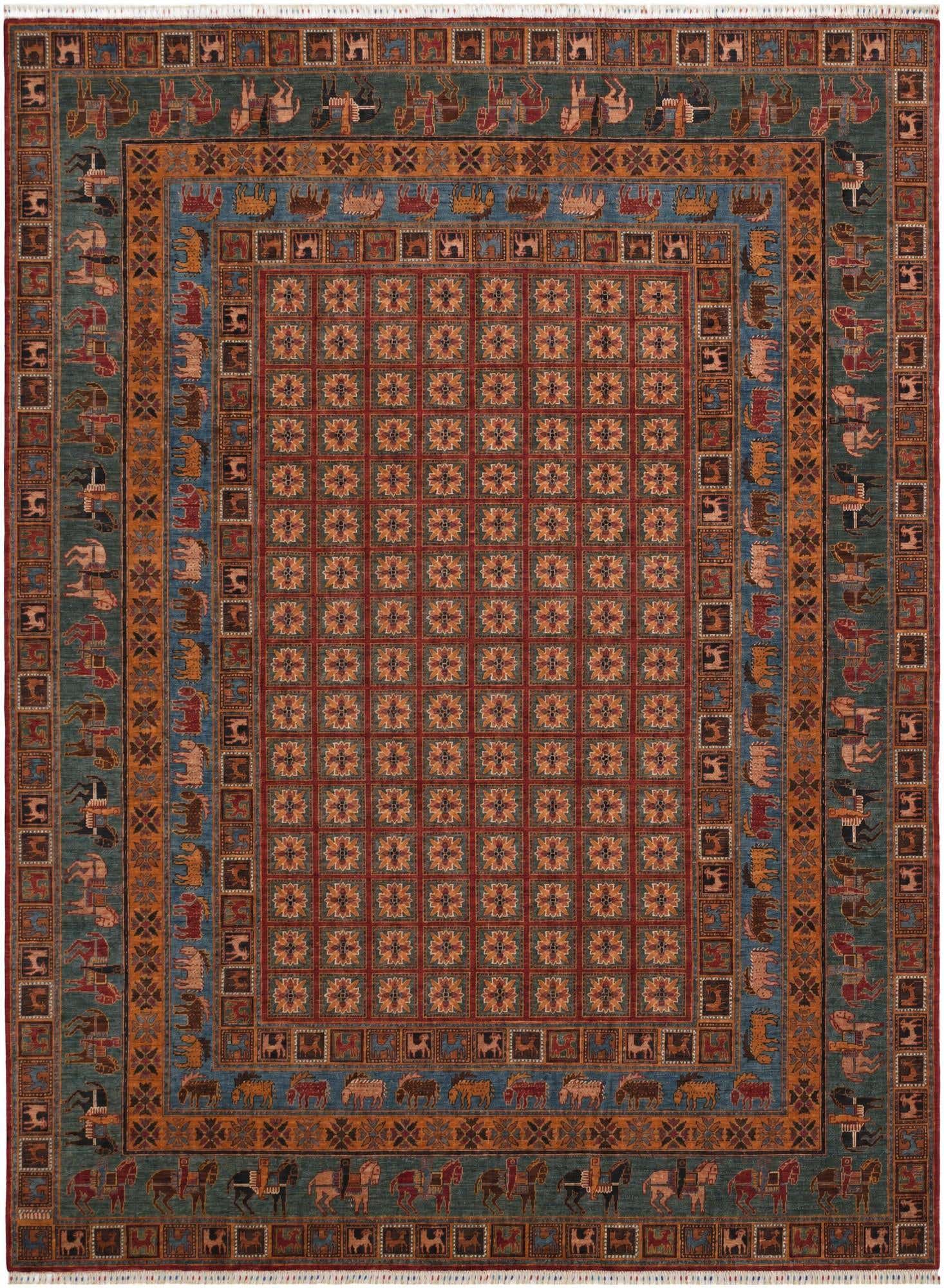 8' 11 x 11' 11 Hand Knotted Ariana Ziegler Rug