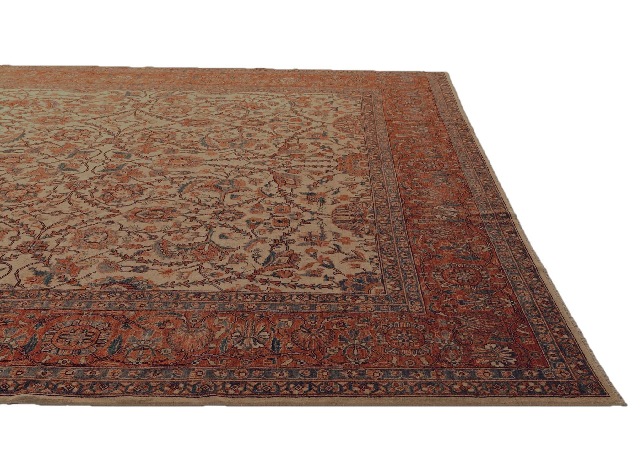 11' 1 x 16' 2 Hand Knotted Ariana Ziegler Rug