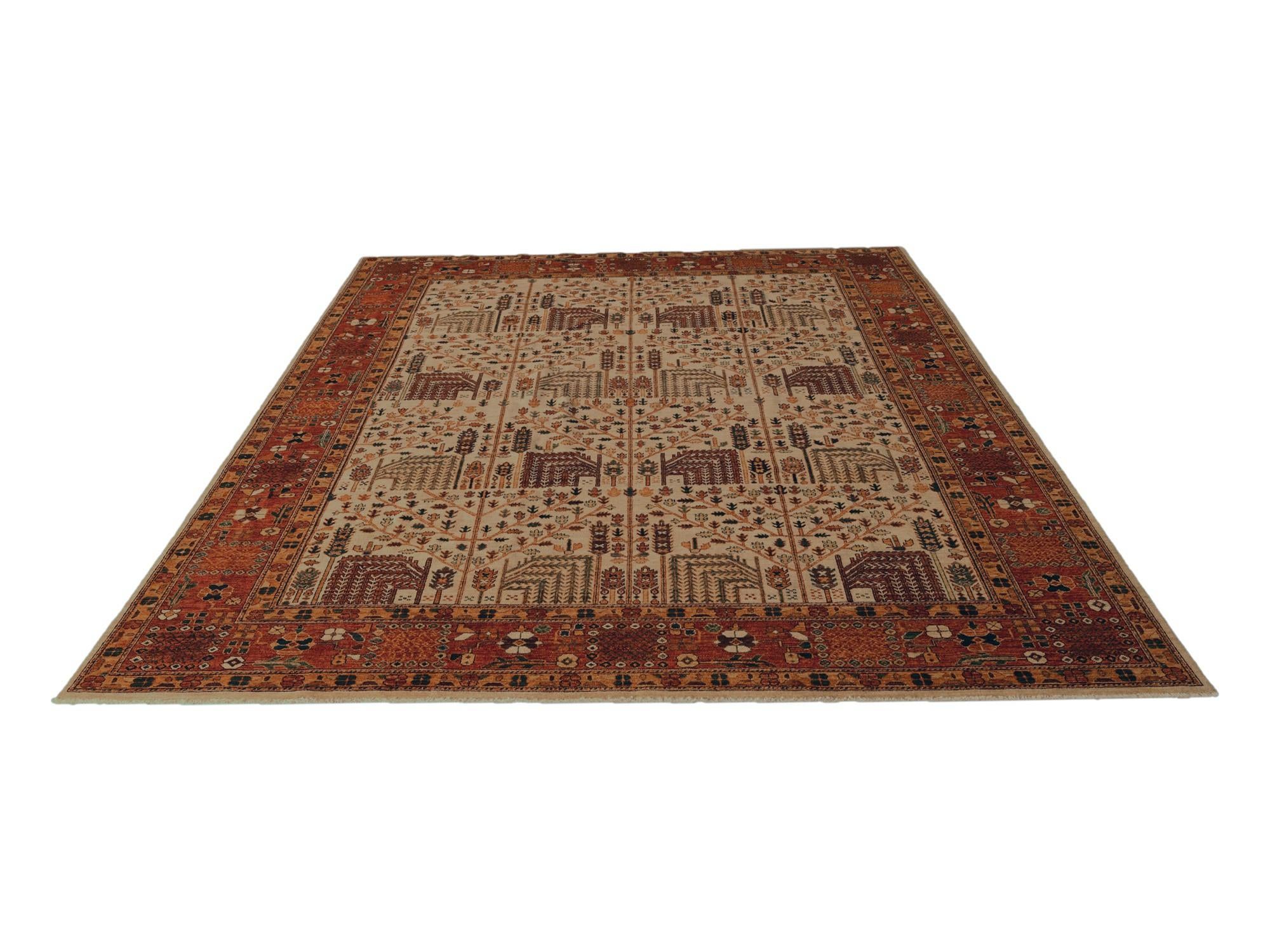 8' 11 x 11' 11 Hand Knotted Ariana Ziegler Rug