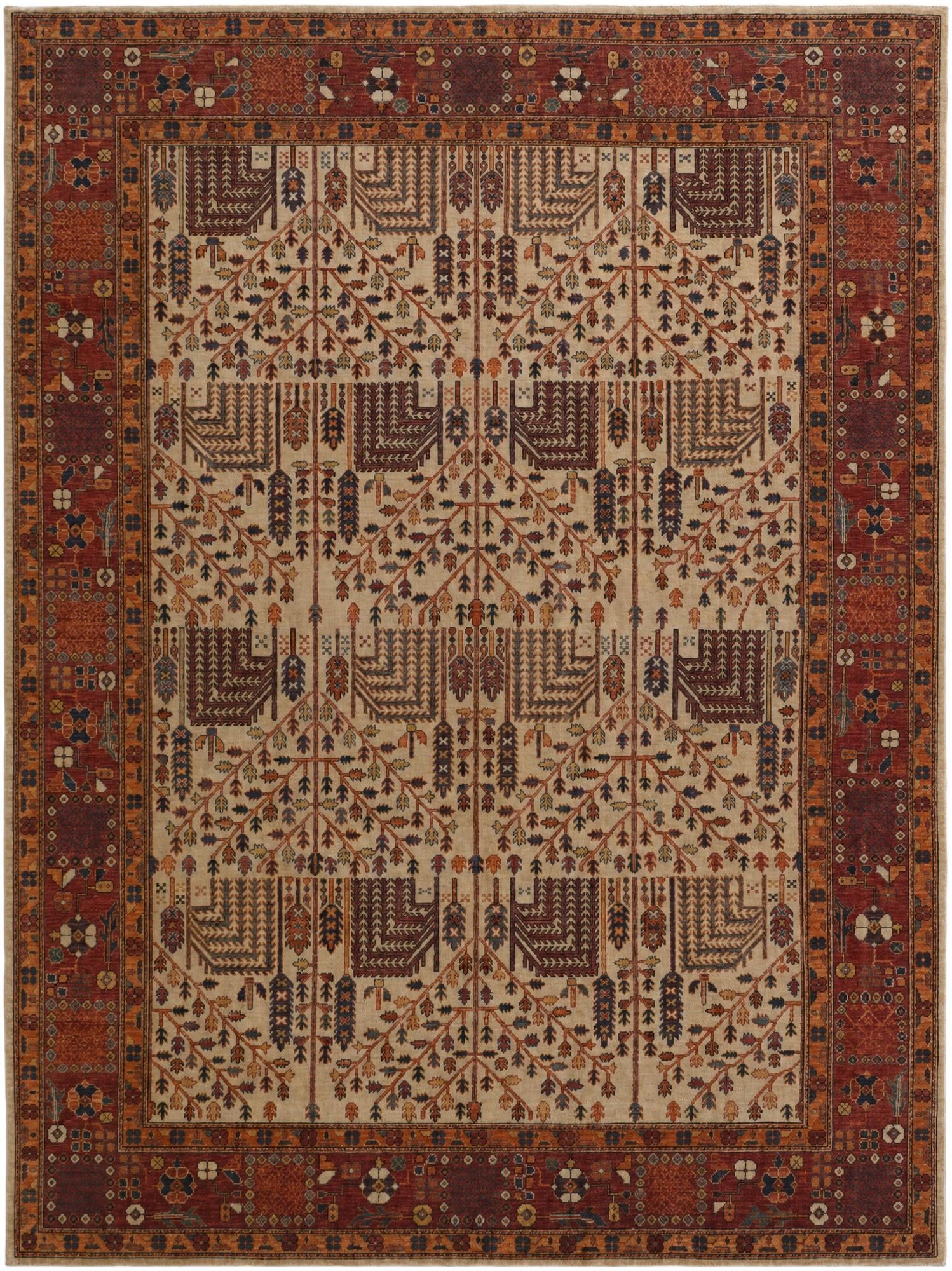 8' 11 x 11' 11 Hand Knotted Ariana Ziegler Rug