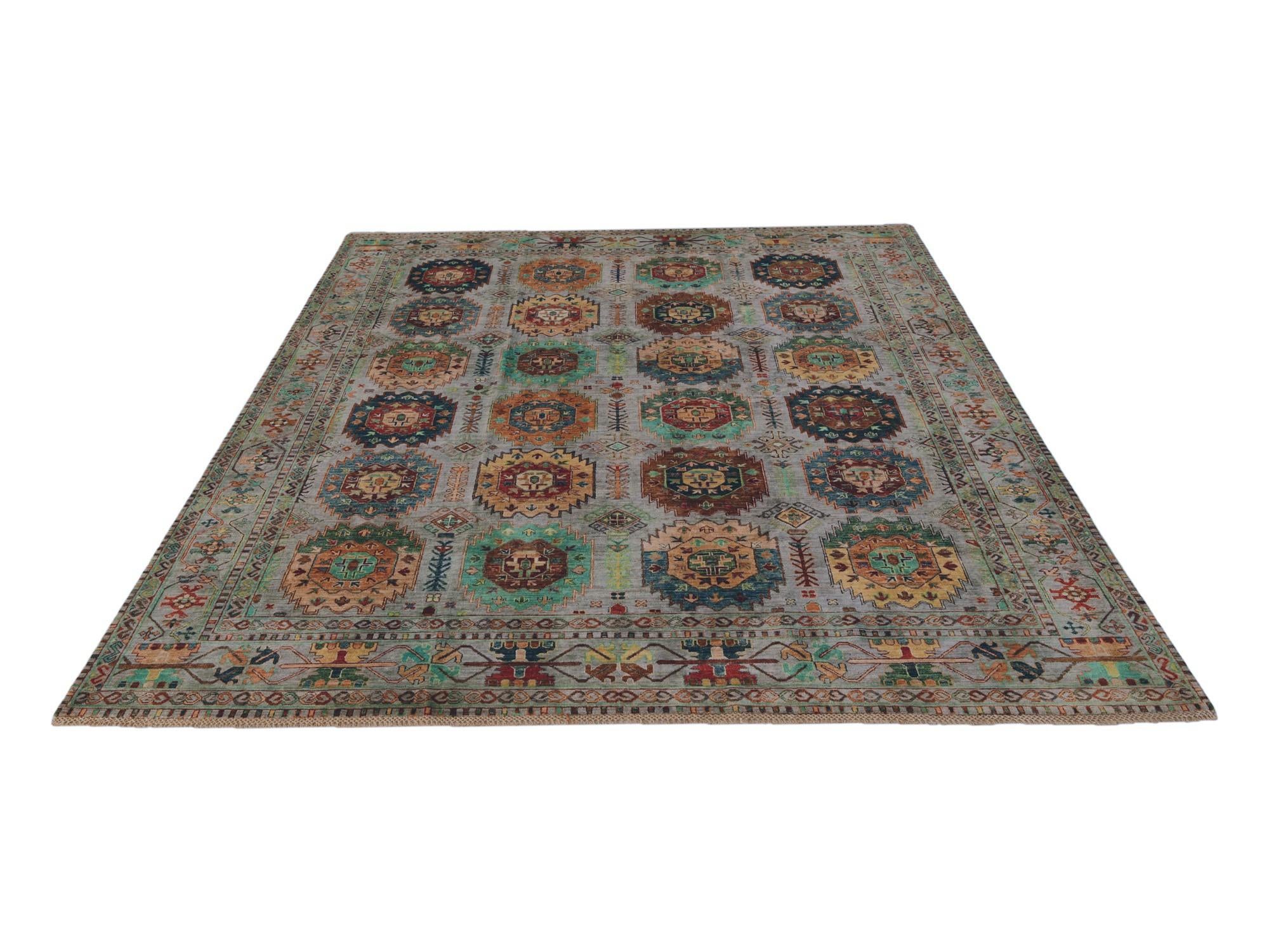 8' 2 x 10' Hand Knotted Ariana Ziegler Rug