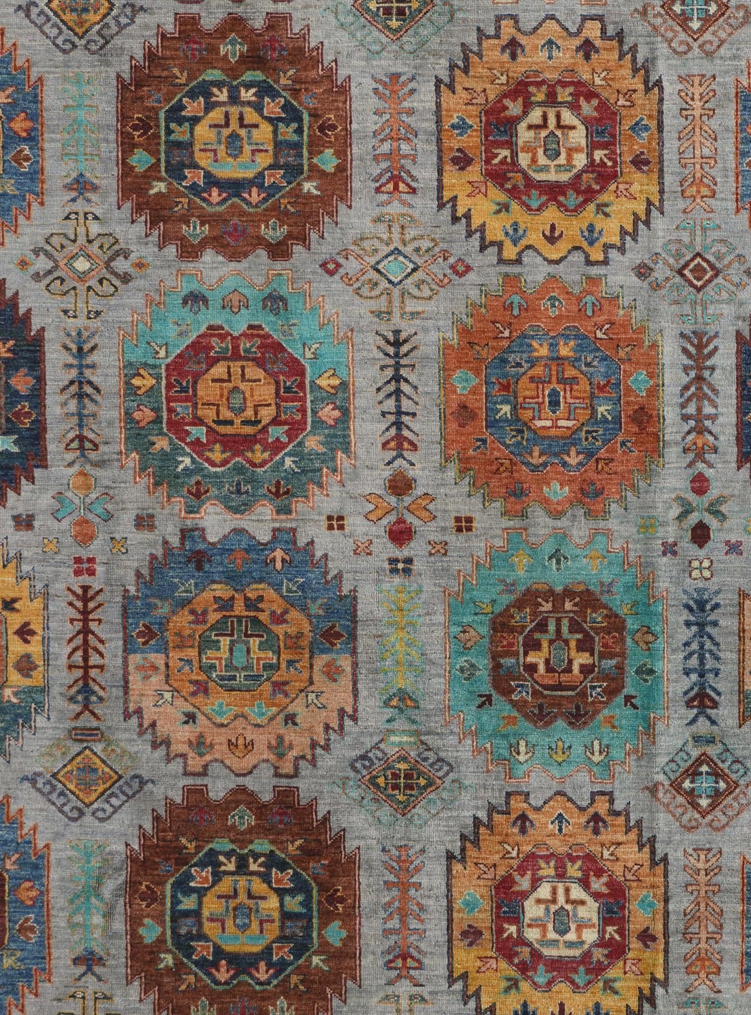 8' 2 x 10' Hand Knotted Ariana Ziegler Rug