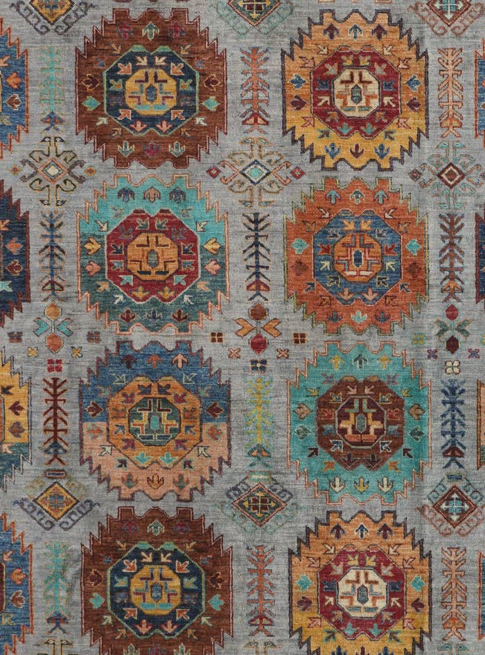 Detail image of 8' 2 x 10' Hand Knotted Ariana Ziegler Rug
