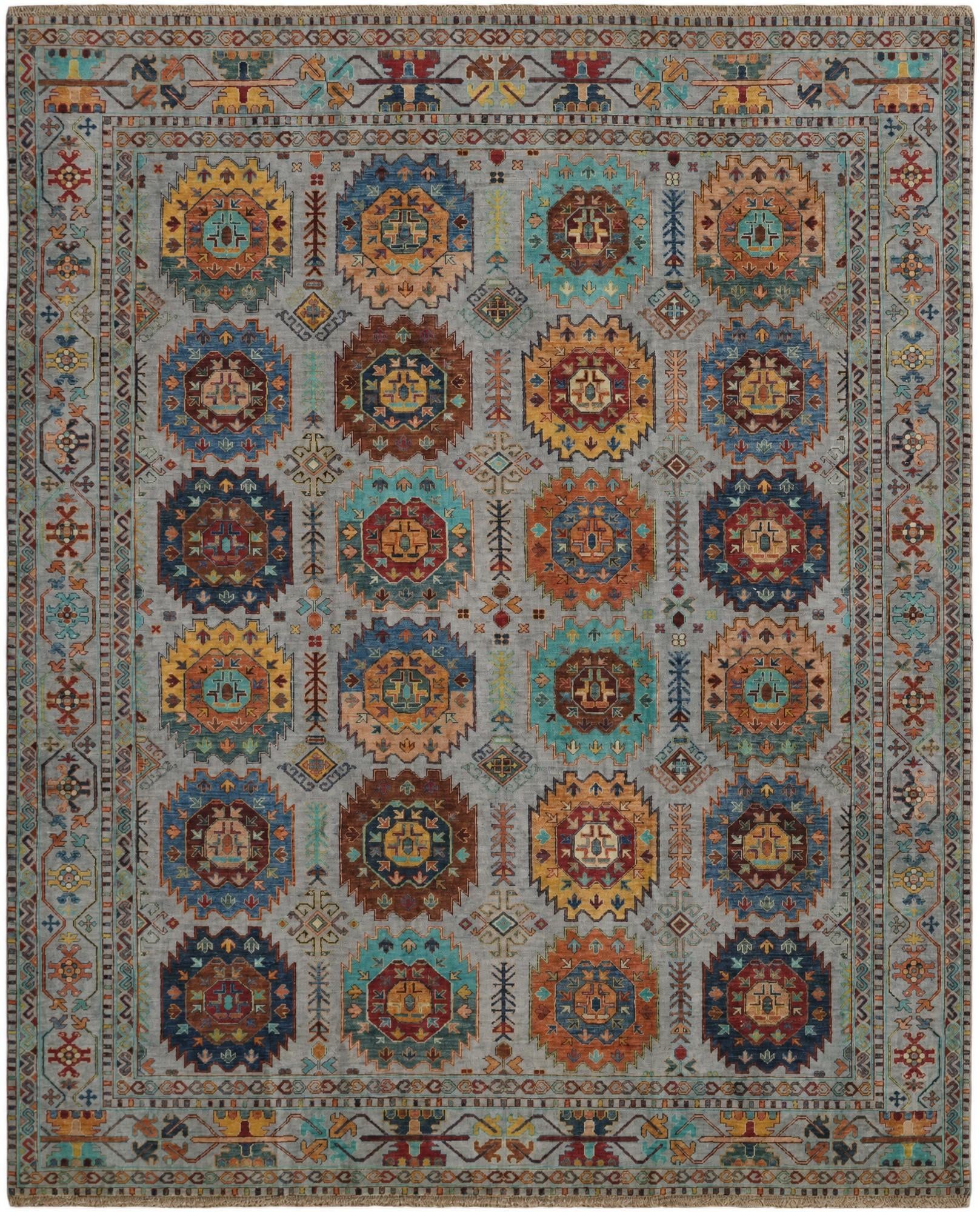 8' 2 x 10' Hand Knotted Ariana Ziegler Rug