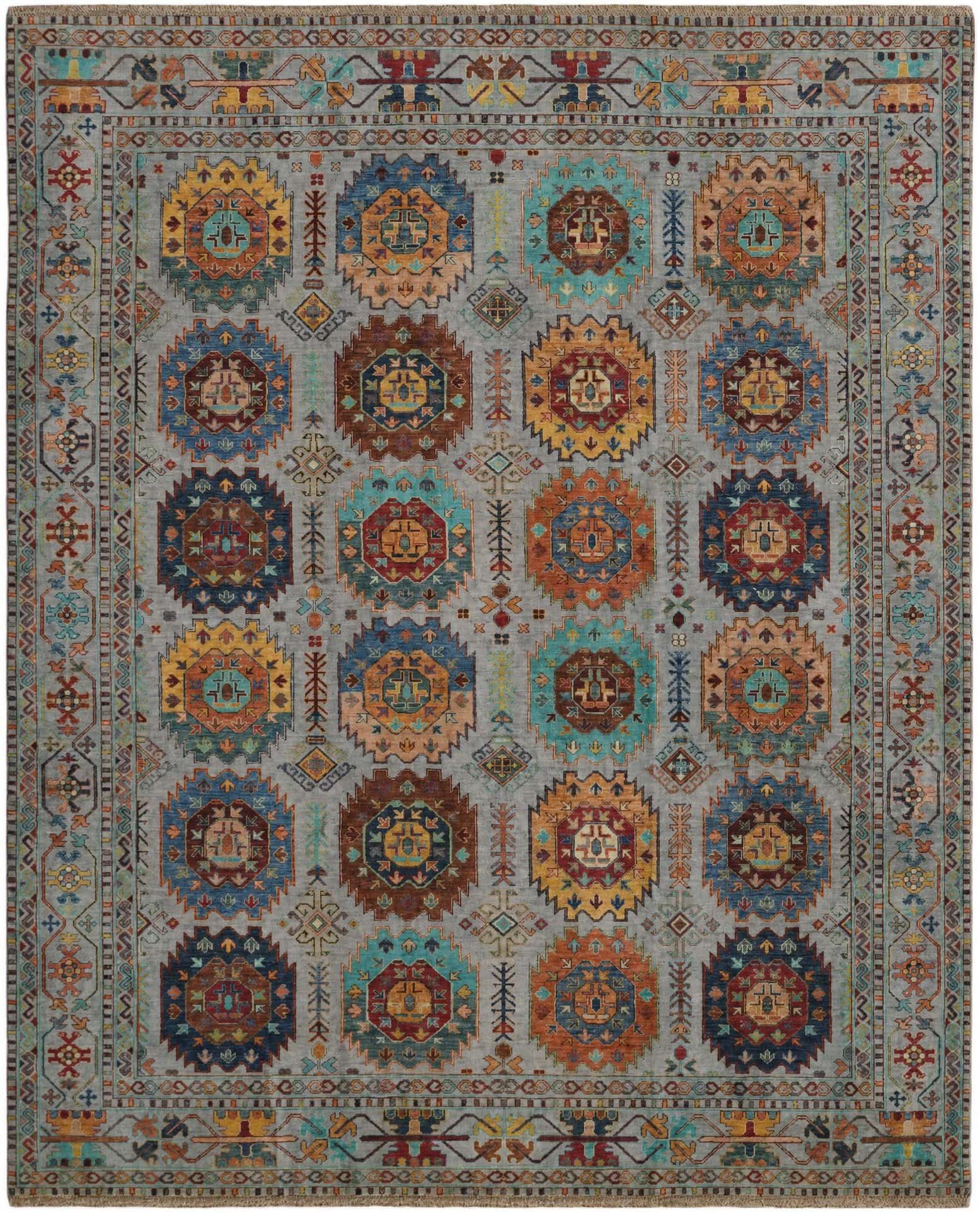 8' 2 x 10' Hand Knotted Ariana Ziegler Rug
