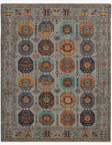 8' 2 x 10' Hand Knotted Ariana Ziegler Rug