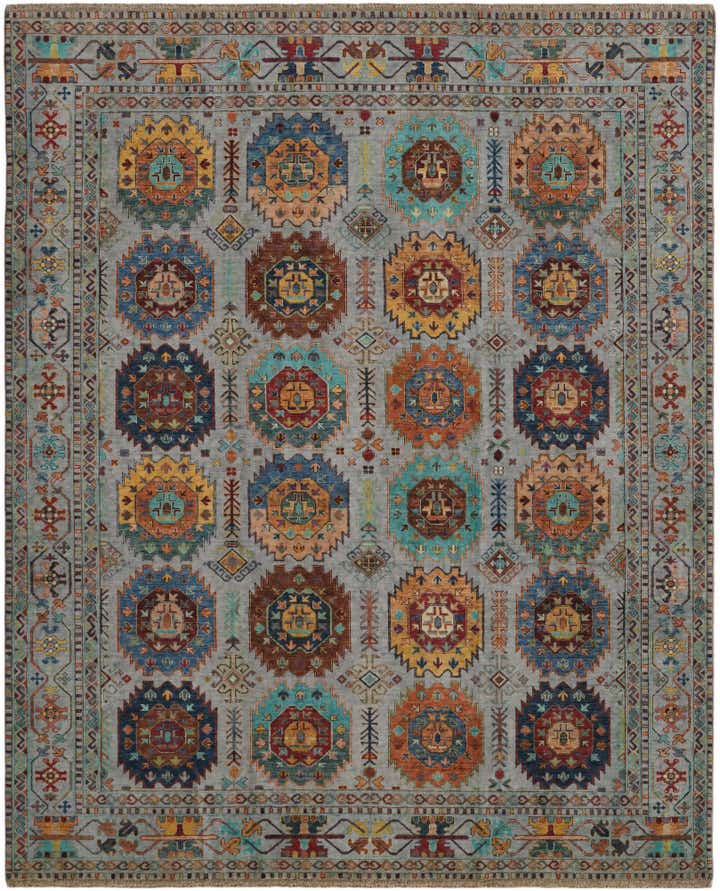 8' 2 x 10' Hand Knotted Ariana Ziegler Rug