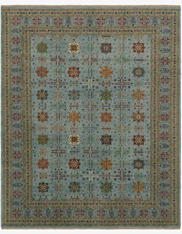 8' 3 x 10' Hand Knotted Ariana Ziegler Rug