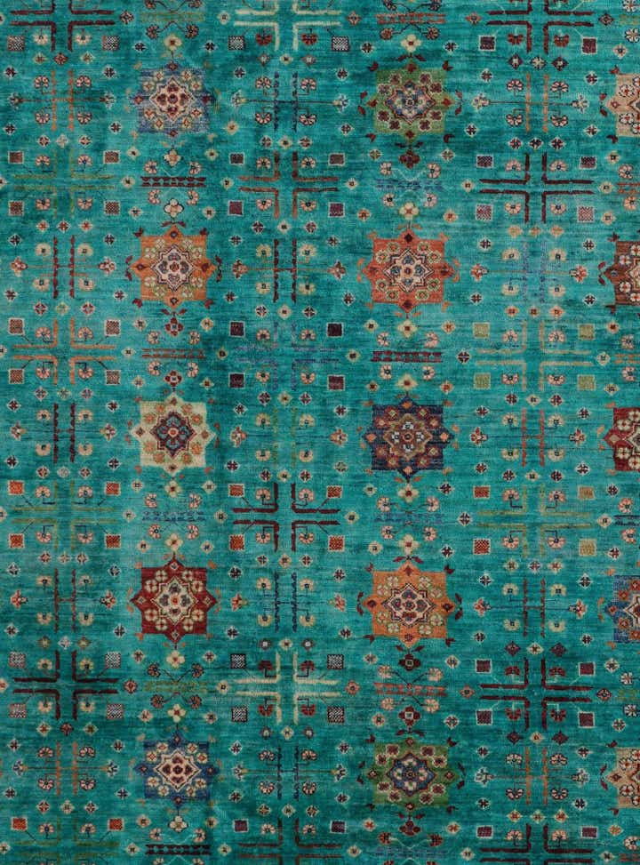 9' 1 x 12' 6 Hand Knotted Ariana Ziegler Rug