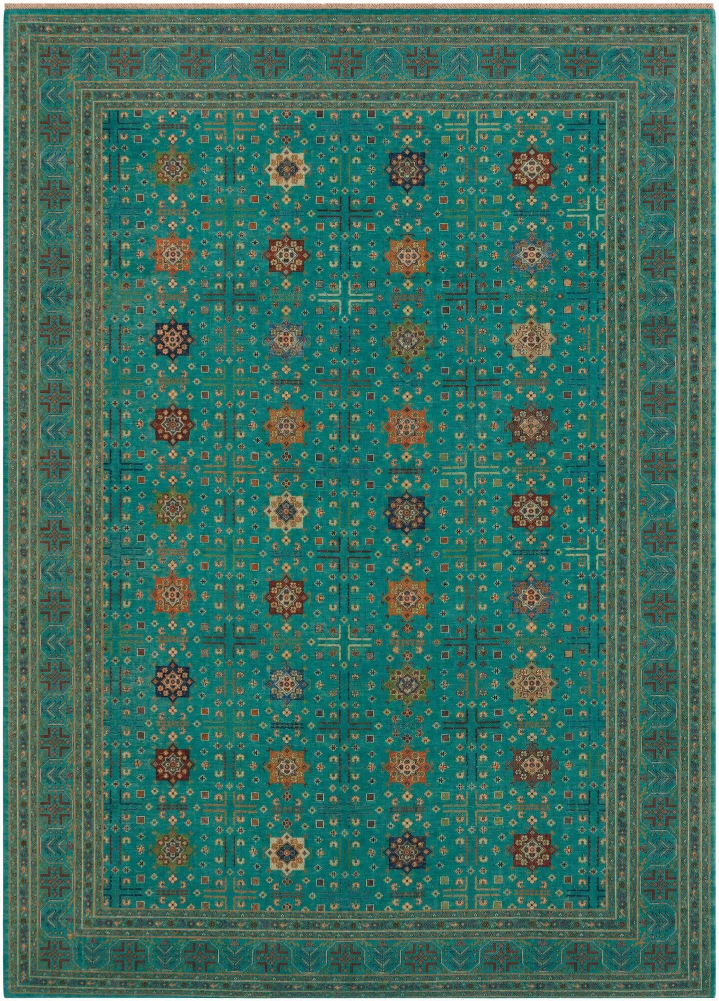 9' 1 x 12' 6 Hand Knotted Ariana Ziegler Rug