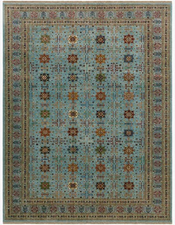 8' 8 x 11' 2 Hand Knotted Ariana Ziegler Rug