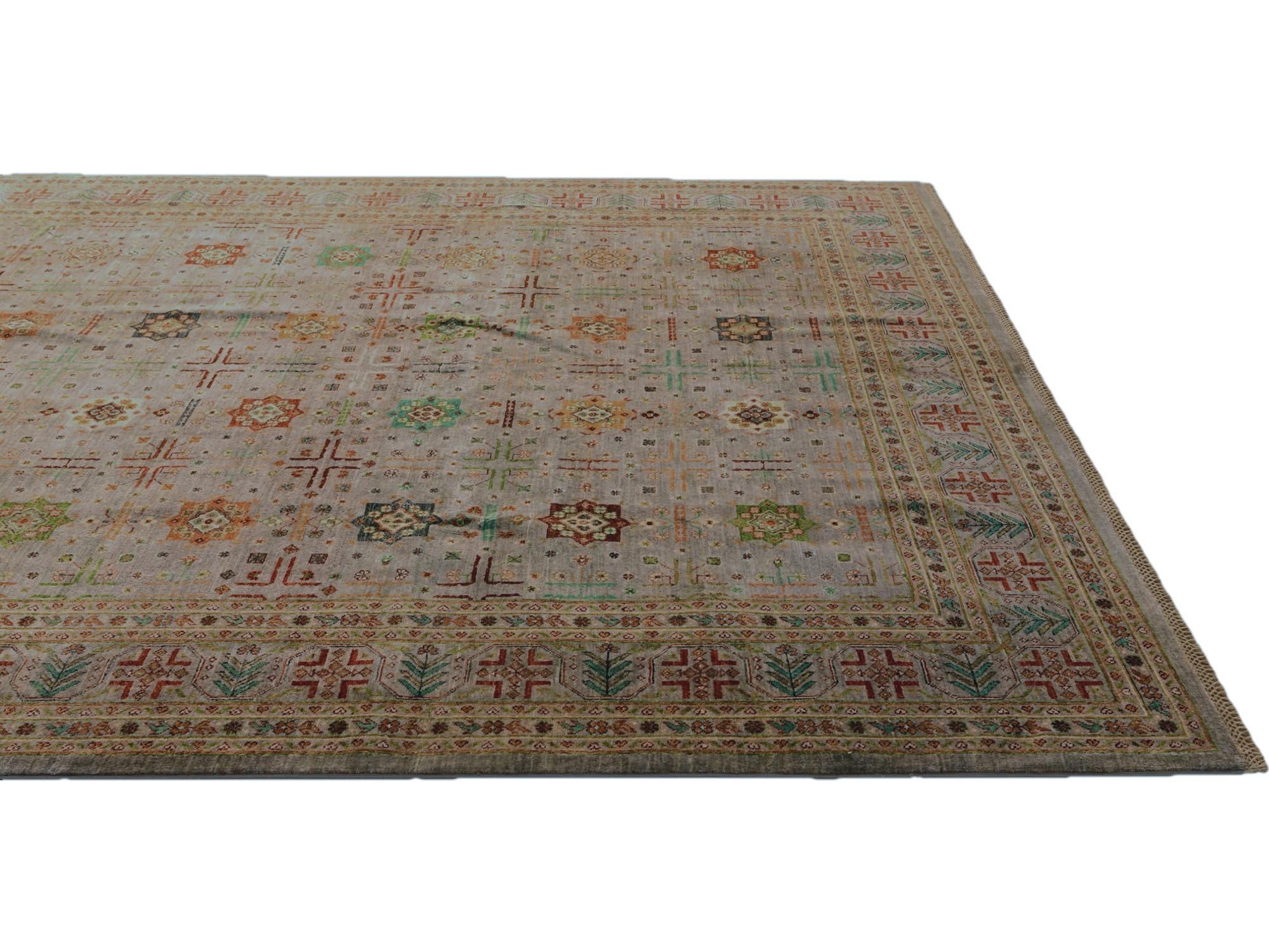 9' x 11' 9 Hand Knotted Ariana Ziegler Rug