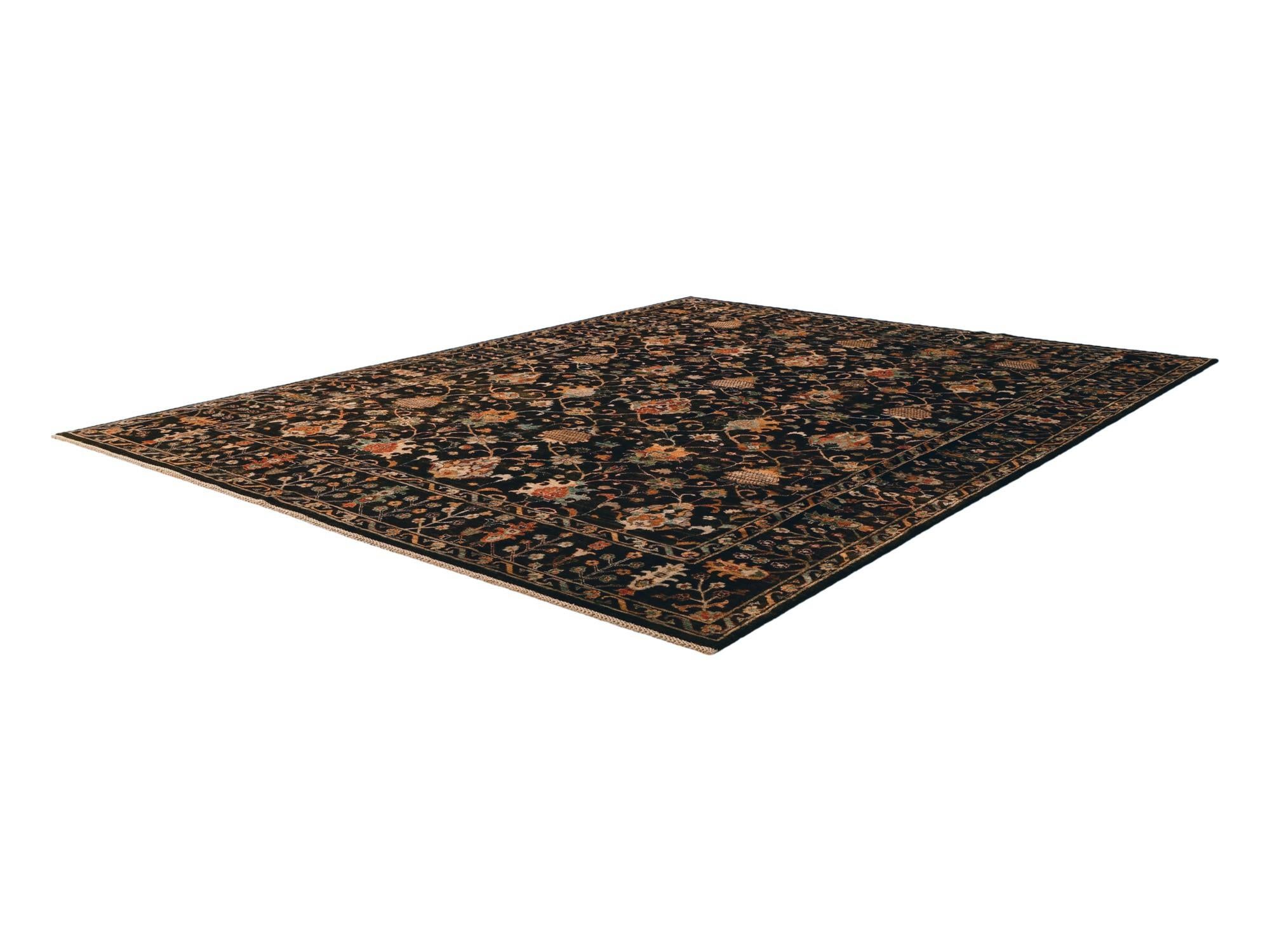 9' 4 x 12' Hand Knotted Ariana Ziegler Rug