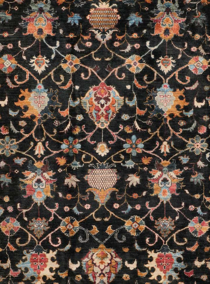 9' 4 x 12' Hand Knotted Ariana Ziegler Rug