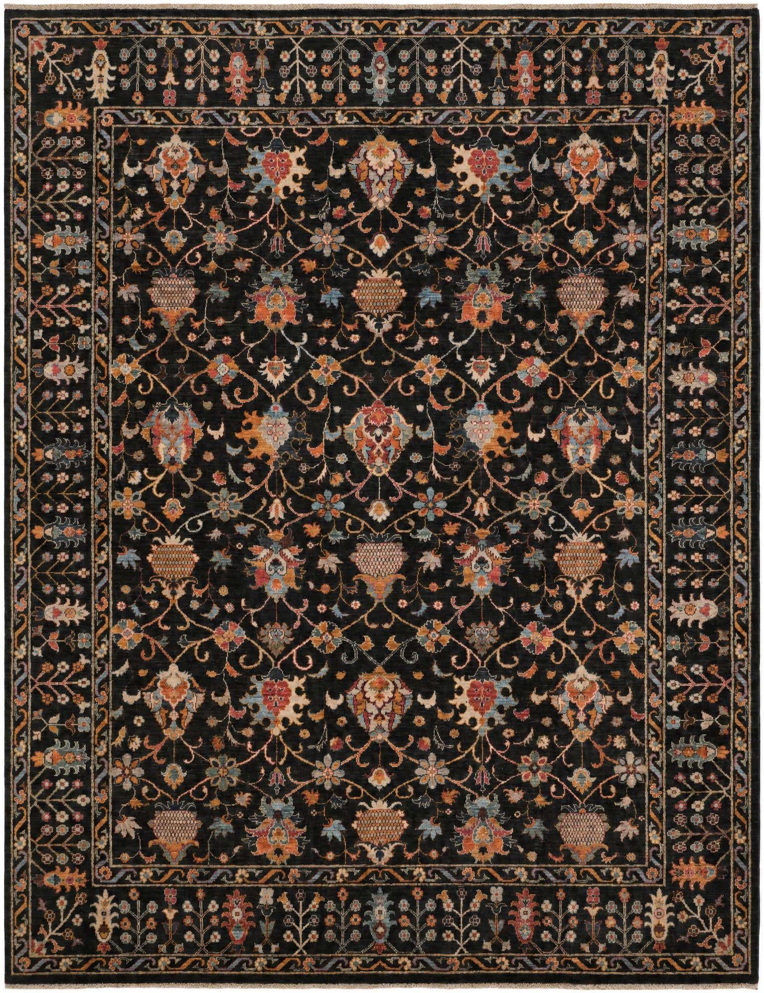 9' 4 x 12' Hand Knotted Ariana Ziegler Rug