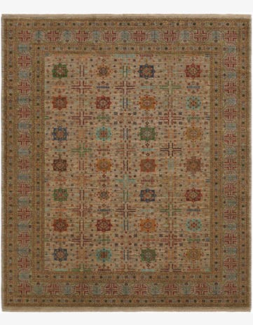 8' 4 x 9' 8 Hand Knotted Ariana Ziegler Rug