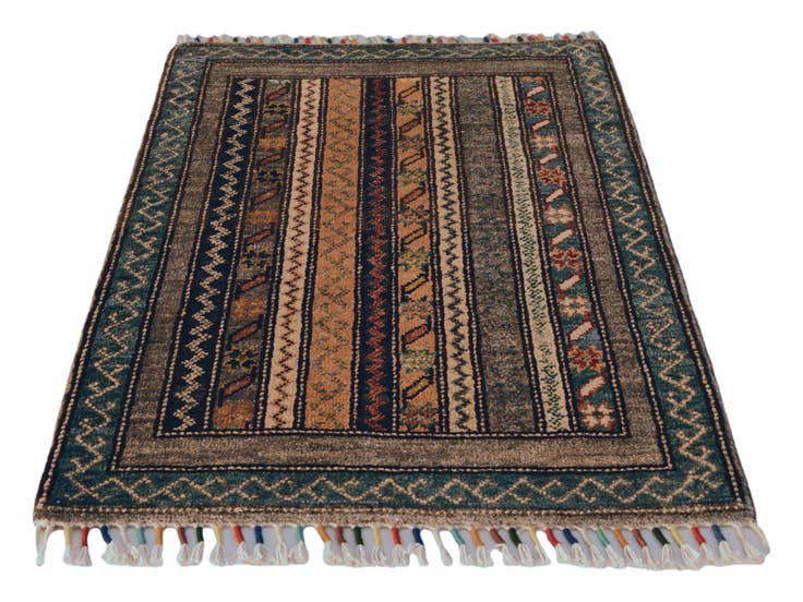 Detail image of 2' x 2' 10 Hand Knotted Ariana Ziegler Rug